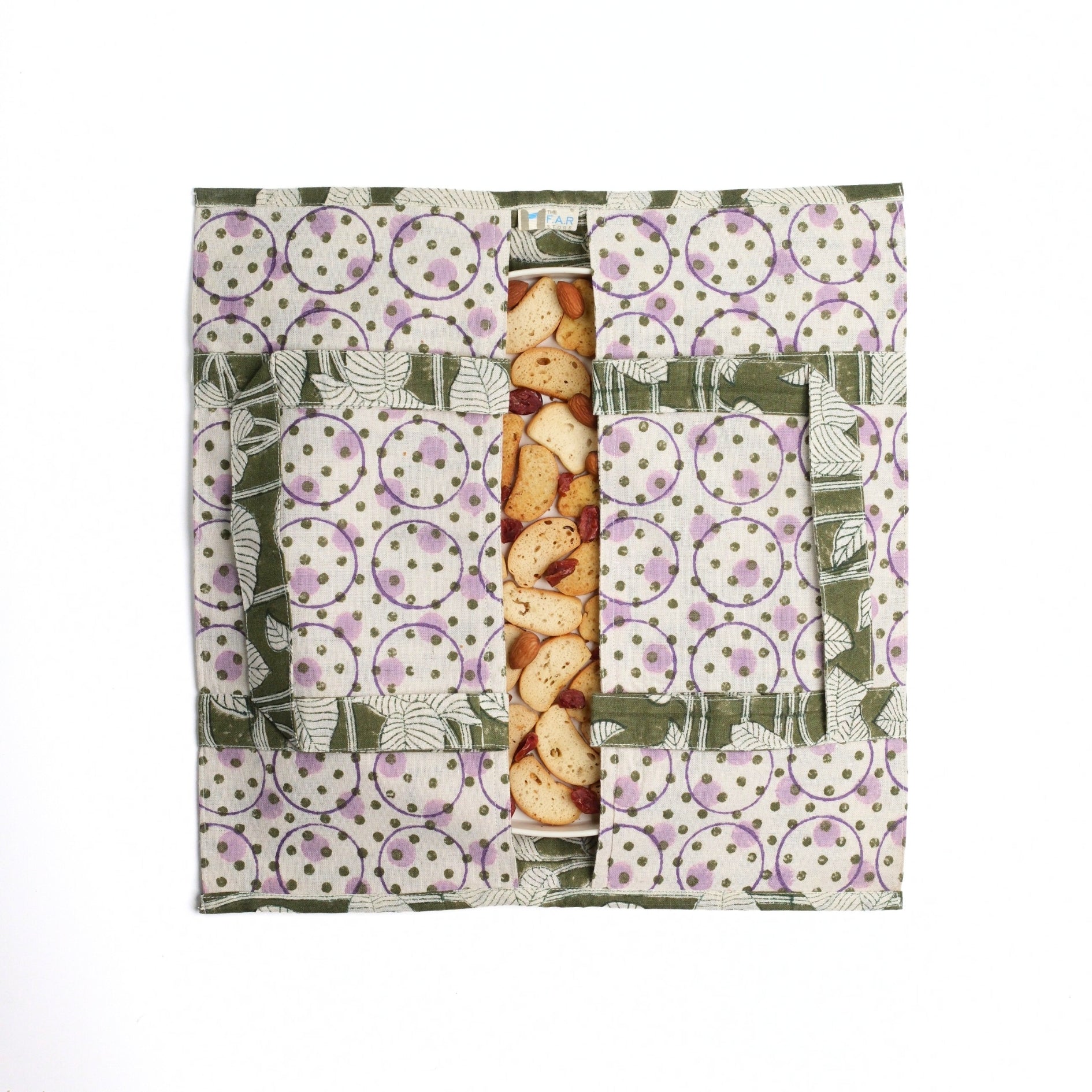 Set of 3 - Nature's Canvas Green Pie Bags