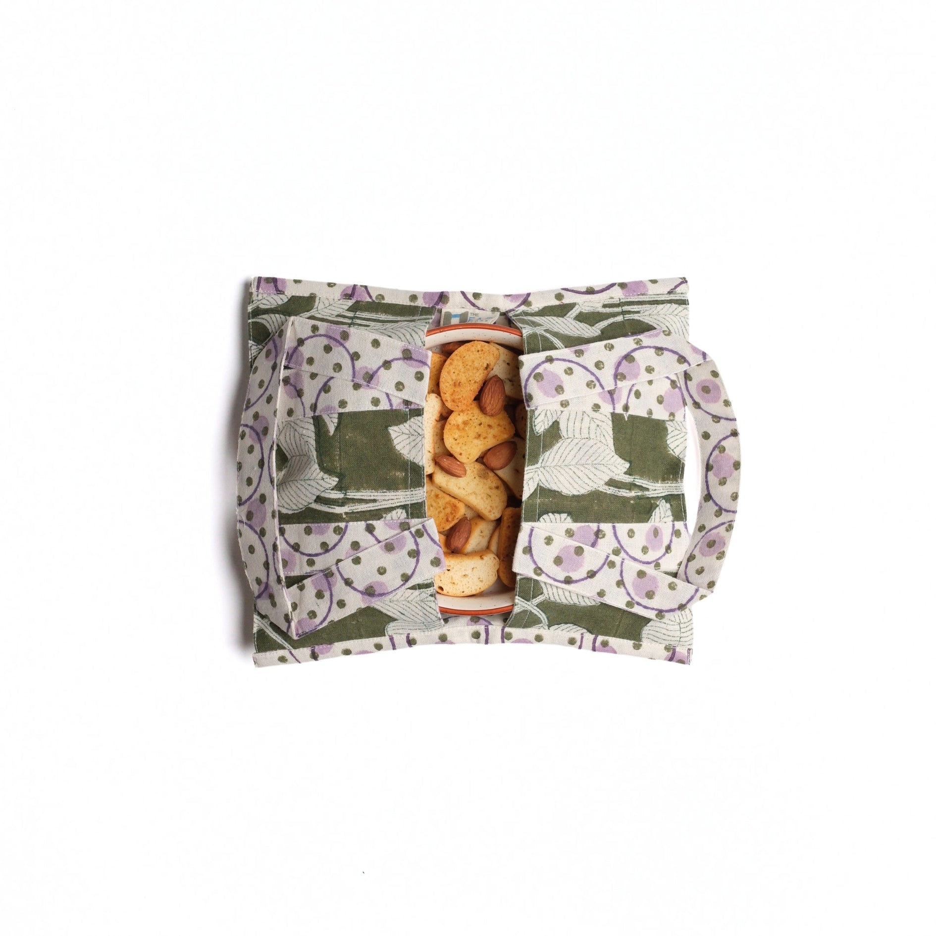 Set of 3 - Nature's Canvas Green Pie Bags