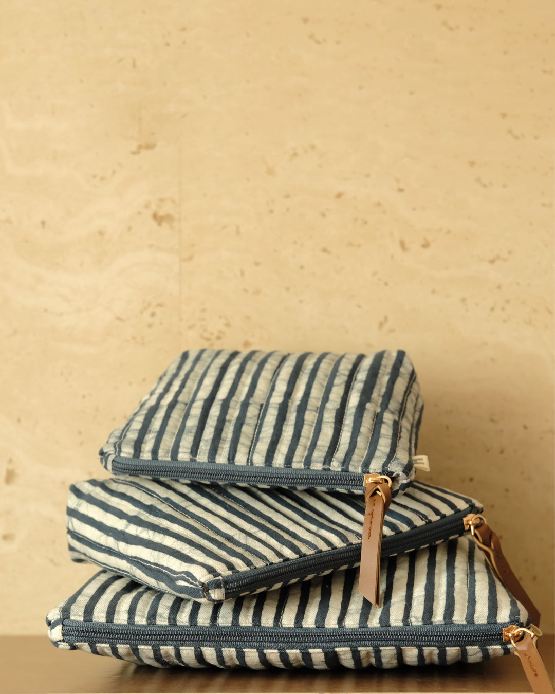 4-Piece Blue Travel Accessories Bundle