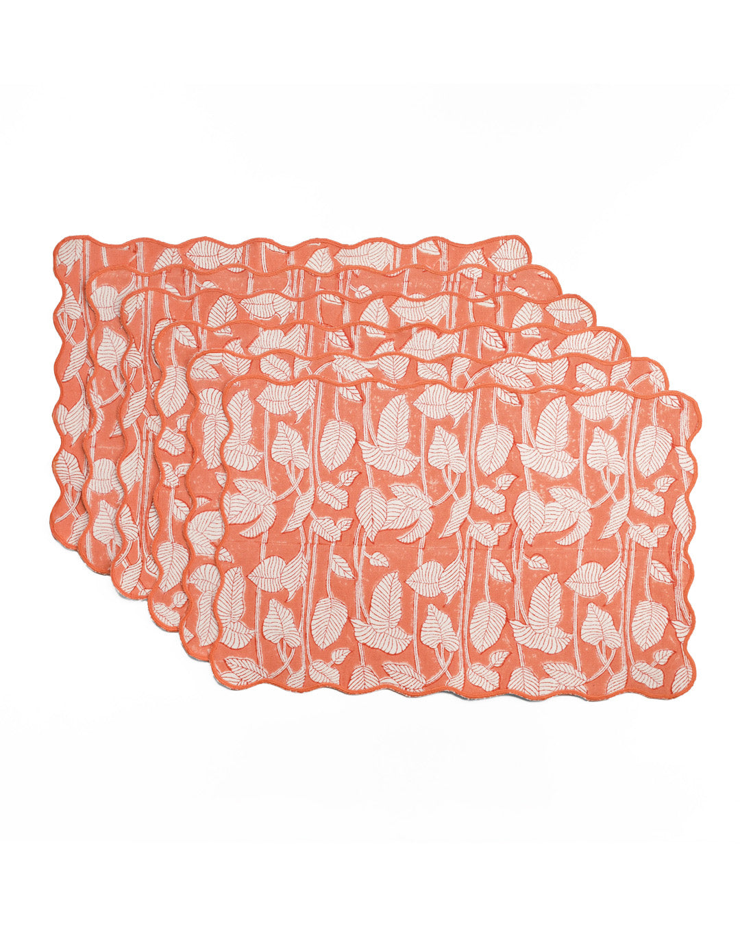 Set of 6 - Nature's Canvas Red Table Mats