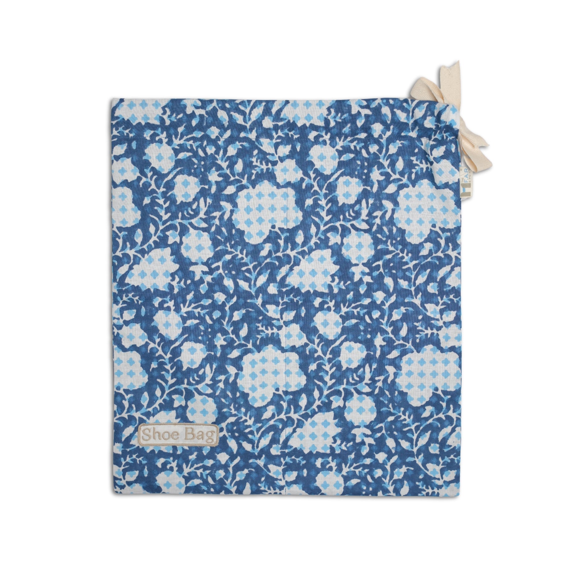 Botanical Bliss Blue - Shoe Bags