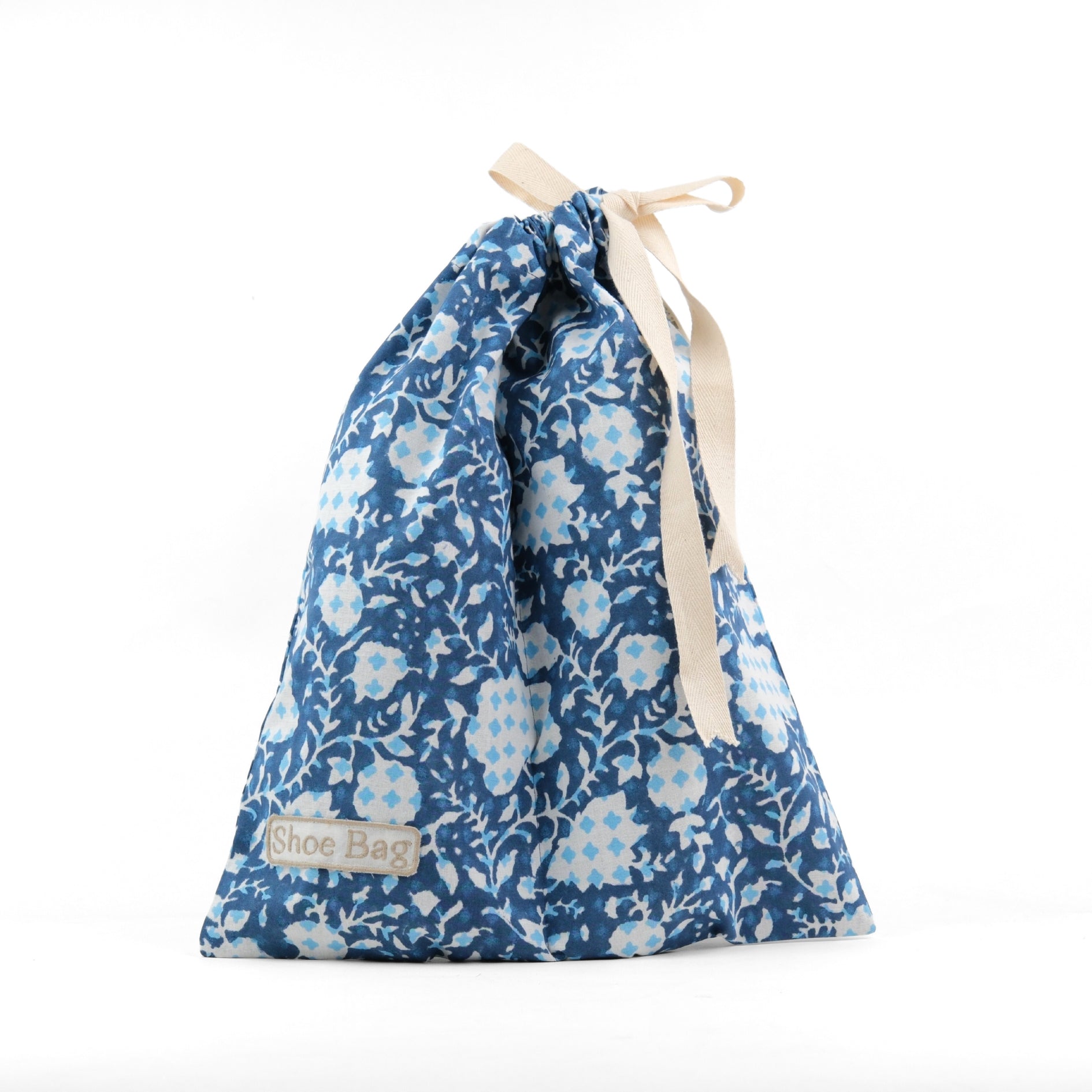 Botanical Bliss Blue - Shoe Bags