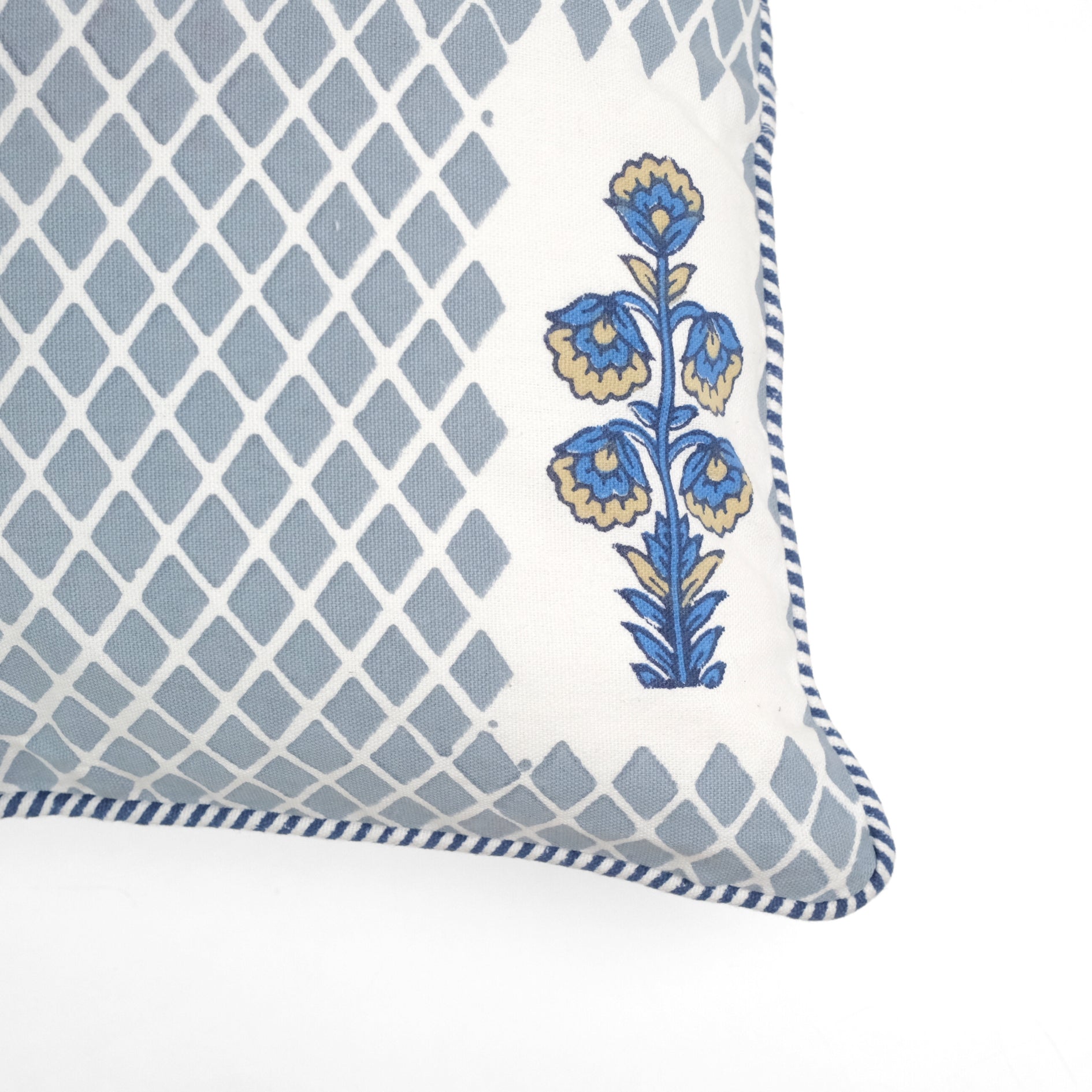 Nature's Canvas - Grey Diamond Cushion Cover