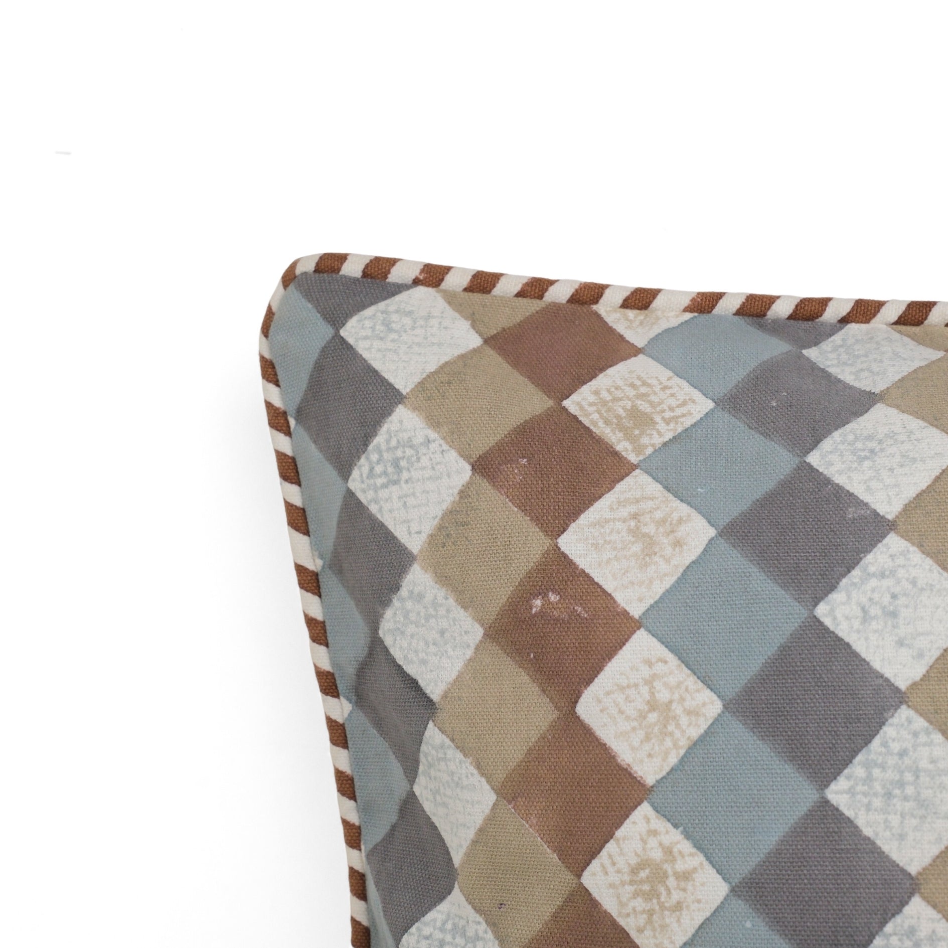 Timeless Neutrals - Rustic Diamond Cushion Cover