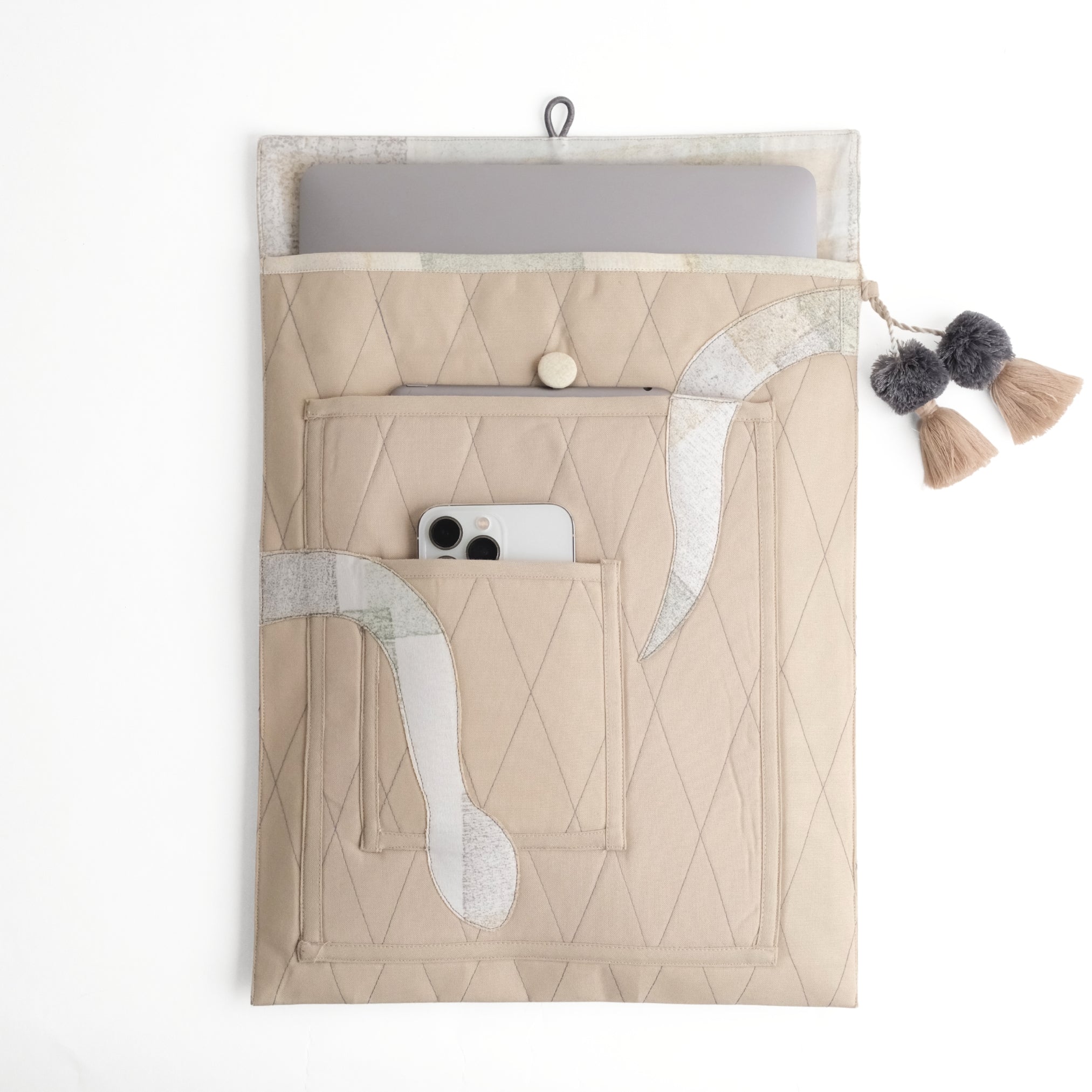 Gond Laptop Sleeve - Snake (Beige)