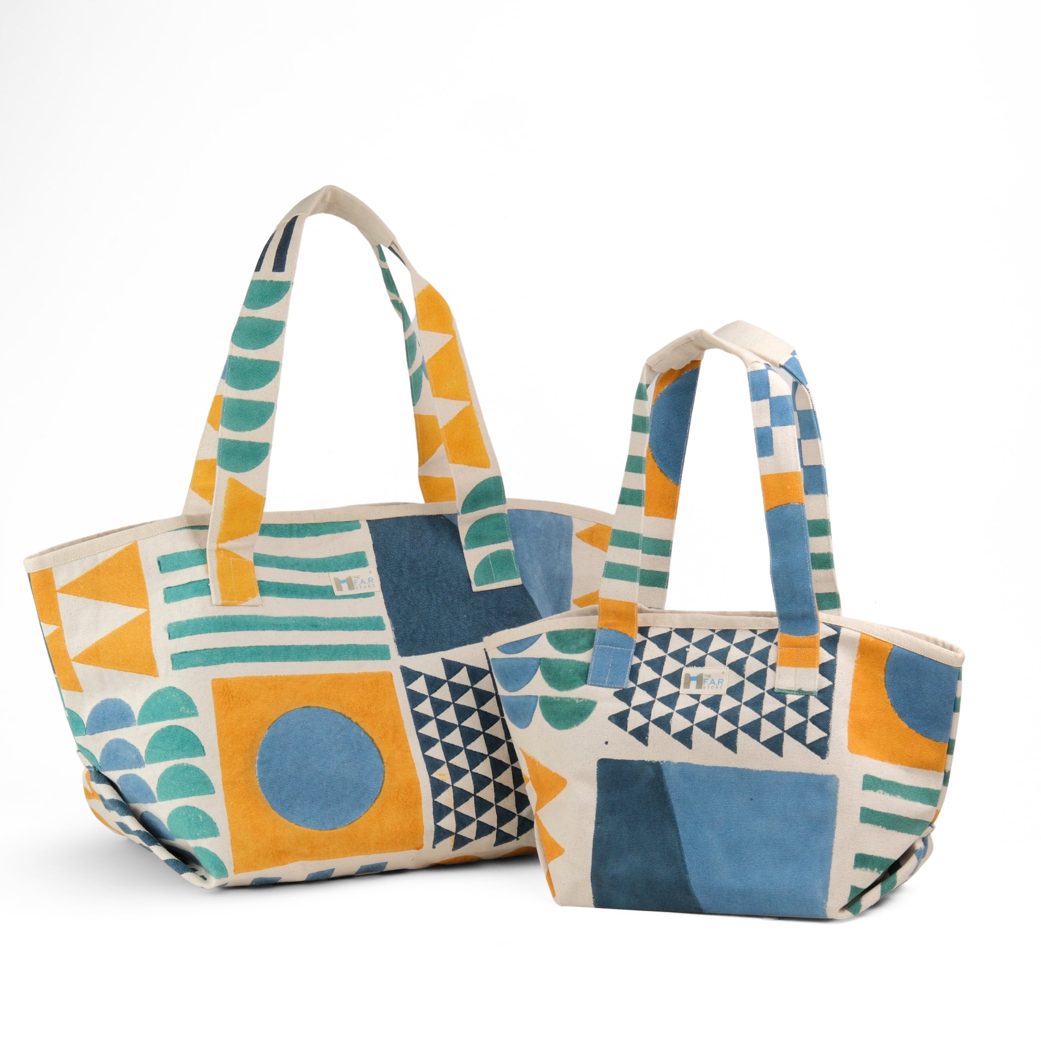 Zentangle Yellow & Blue - Beach Bag