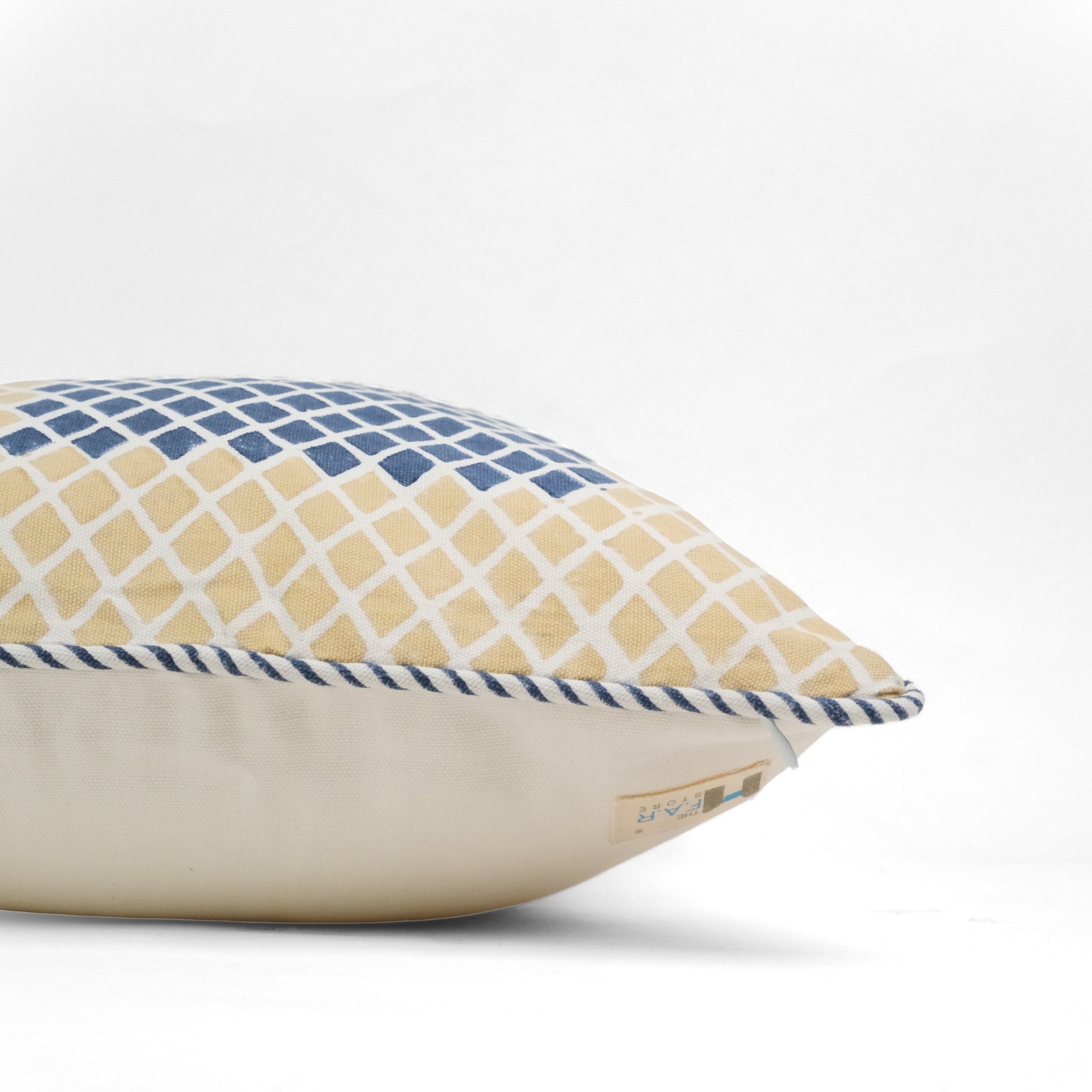 Nature's Canvas Yellow Diamond Cushion Cover