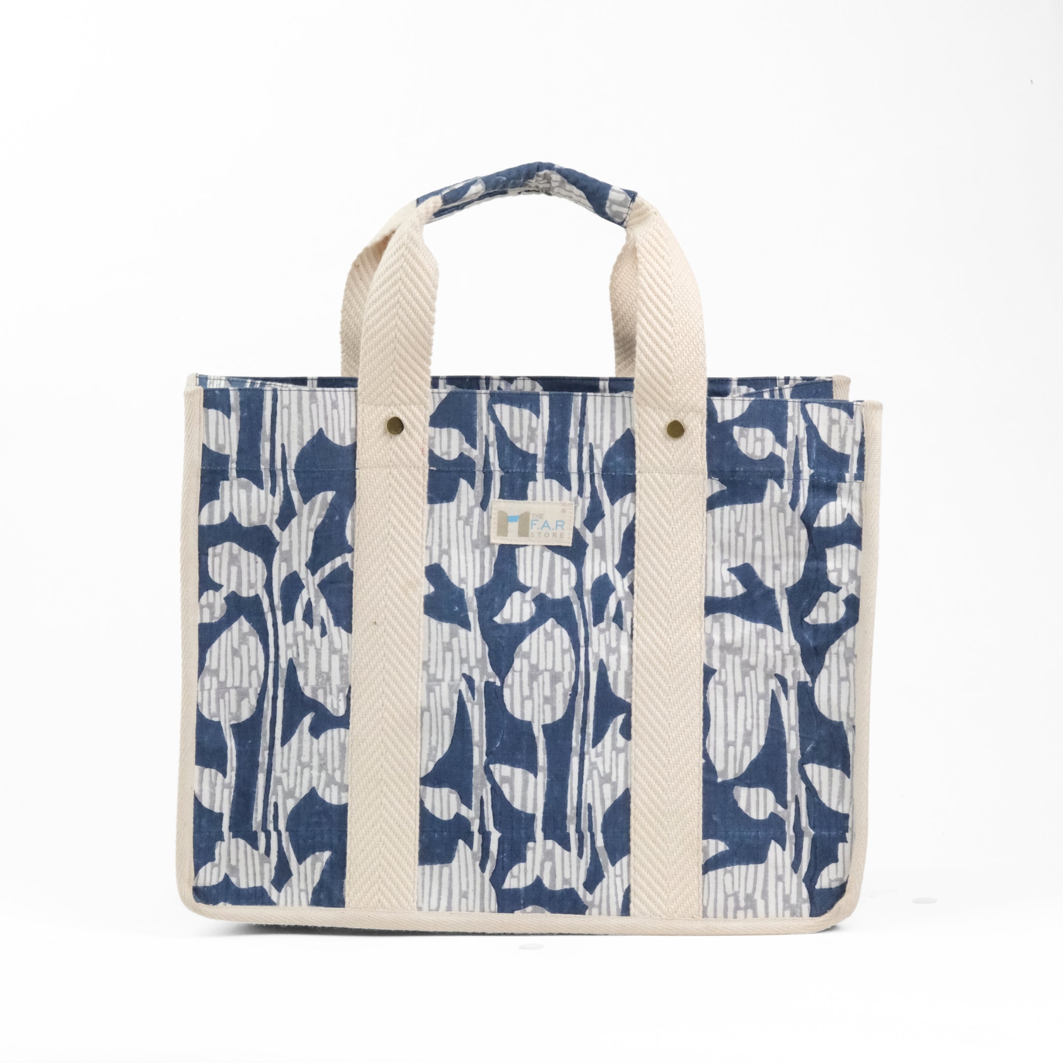 Nature's Canvas Blue - Square Tote