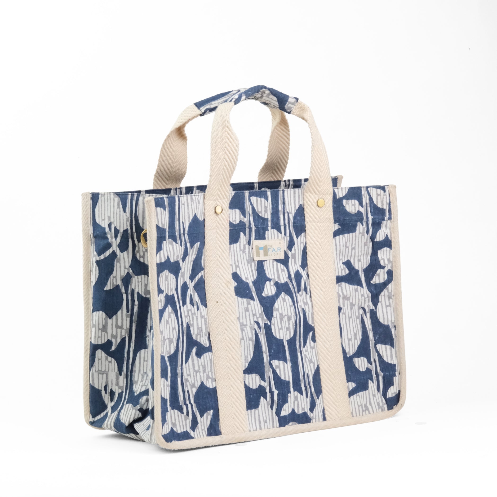 Nature's Canvas Blue - Square Tote