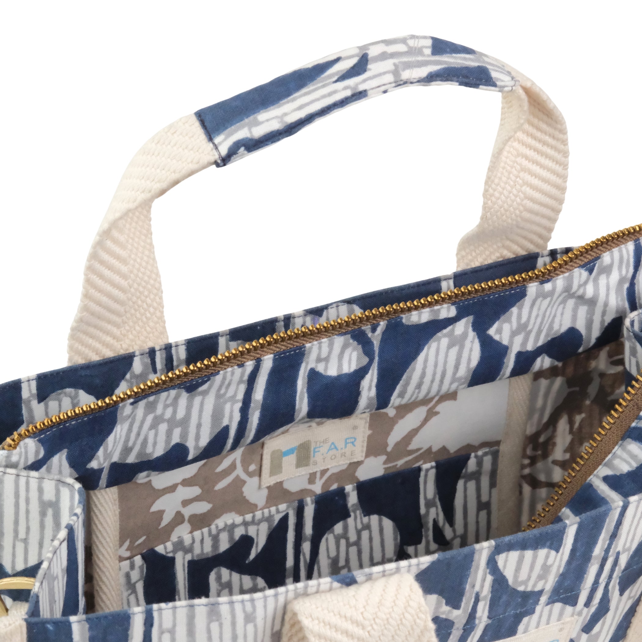 Nature's Canvas Blue - Square Tote