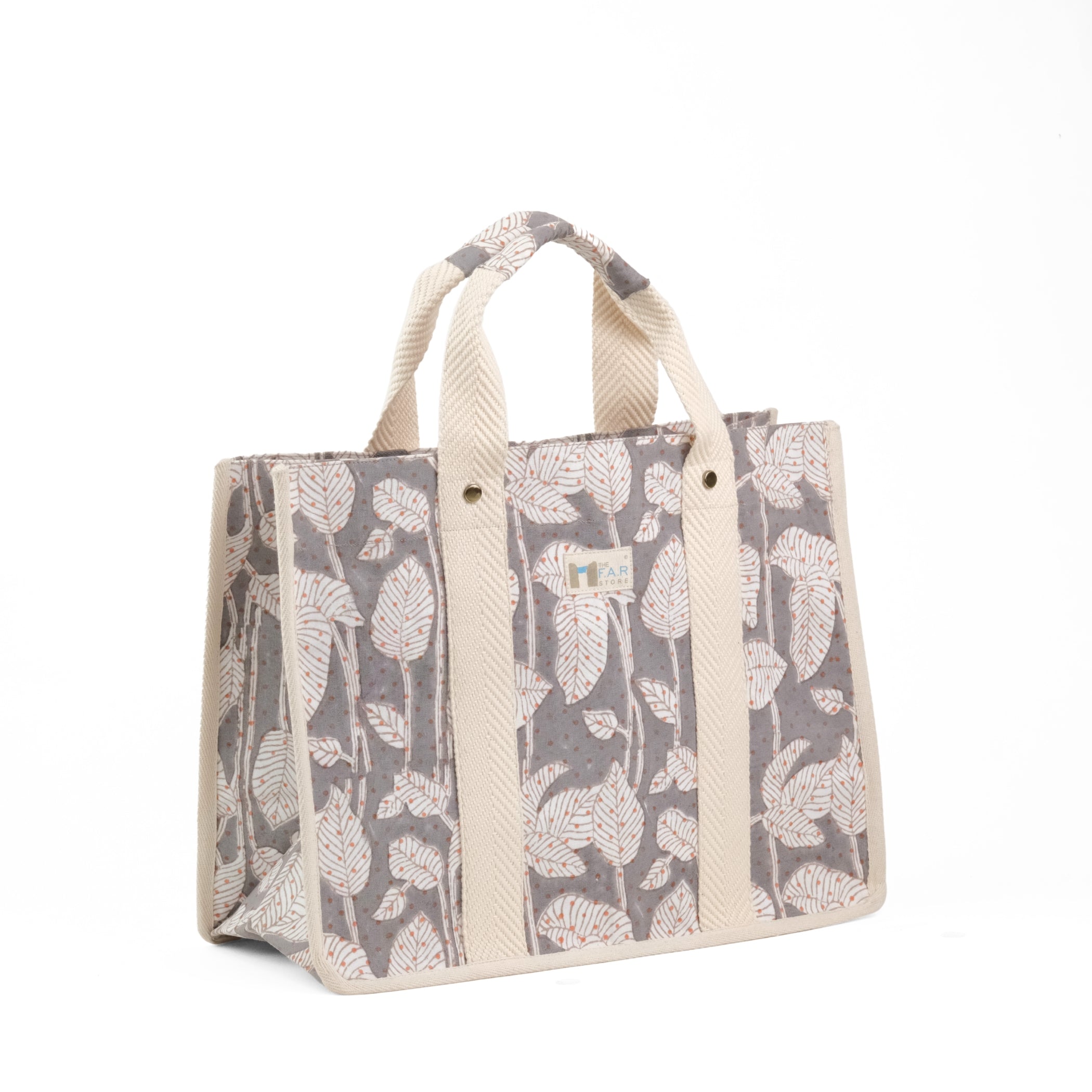 Nature's Canvas Grey - Square Tote
