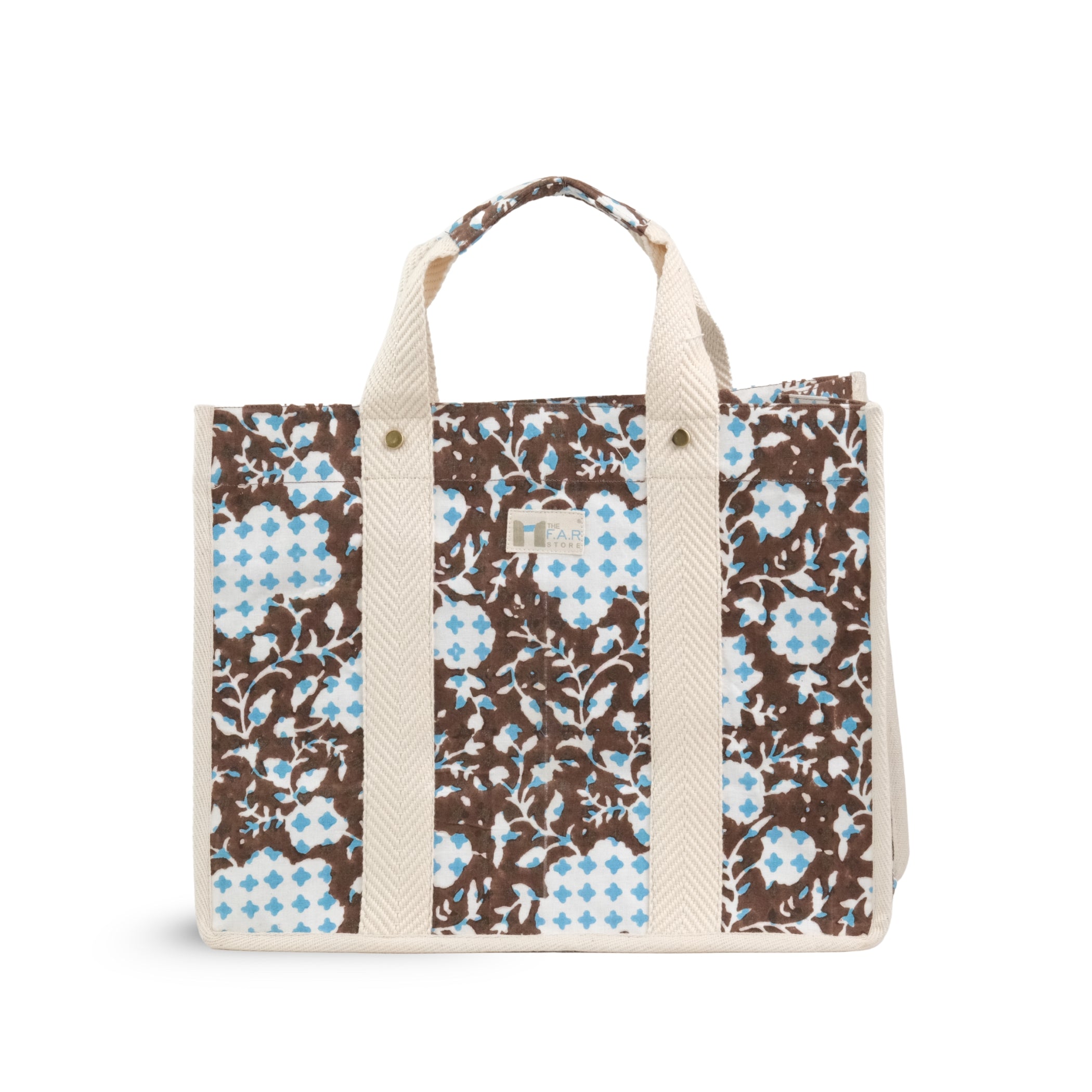Botanical Bliss Brown - Square Tote