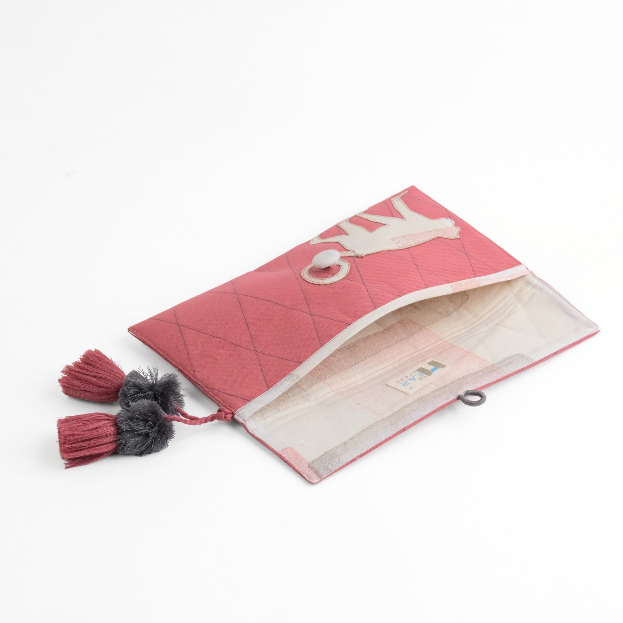 Gond Folk Monkey - Pink Pencil Pouch