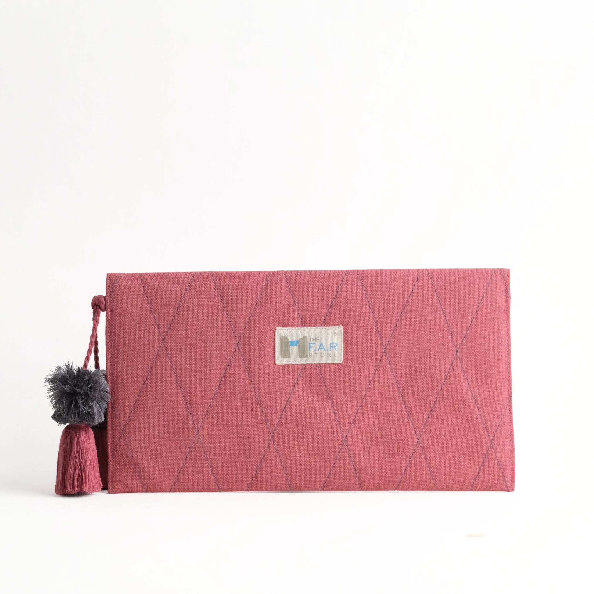 Gond Folk Elephant - Pink Pencil Pouch