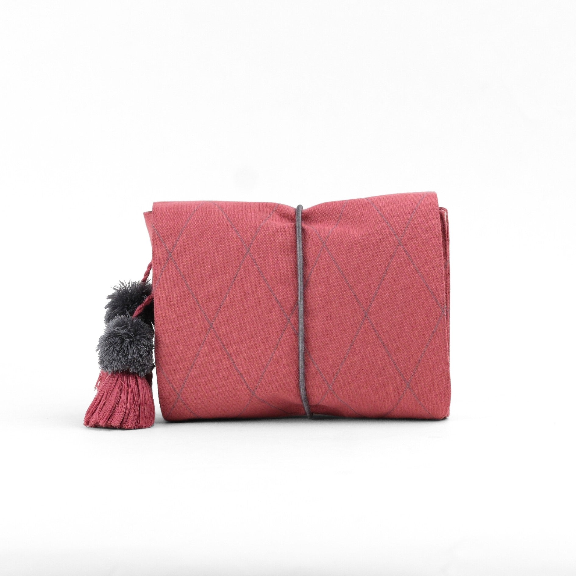 Gond Folk Whale - Pink Cable Pouch
