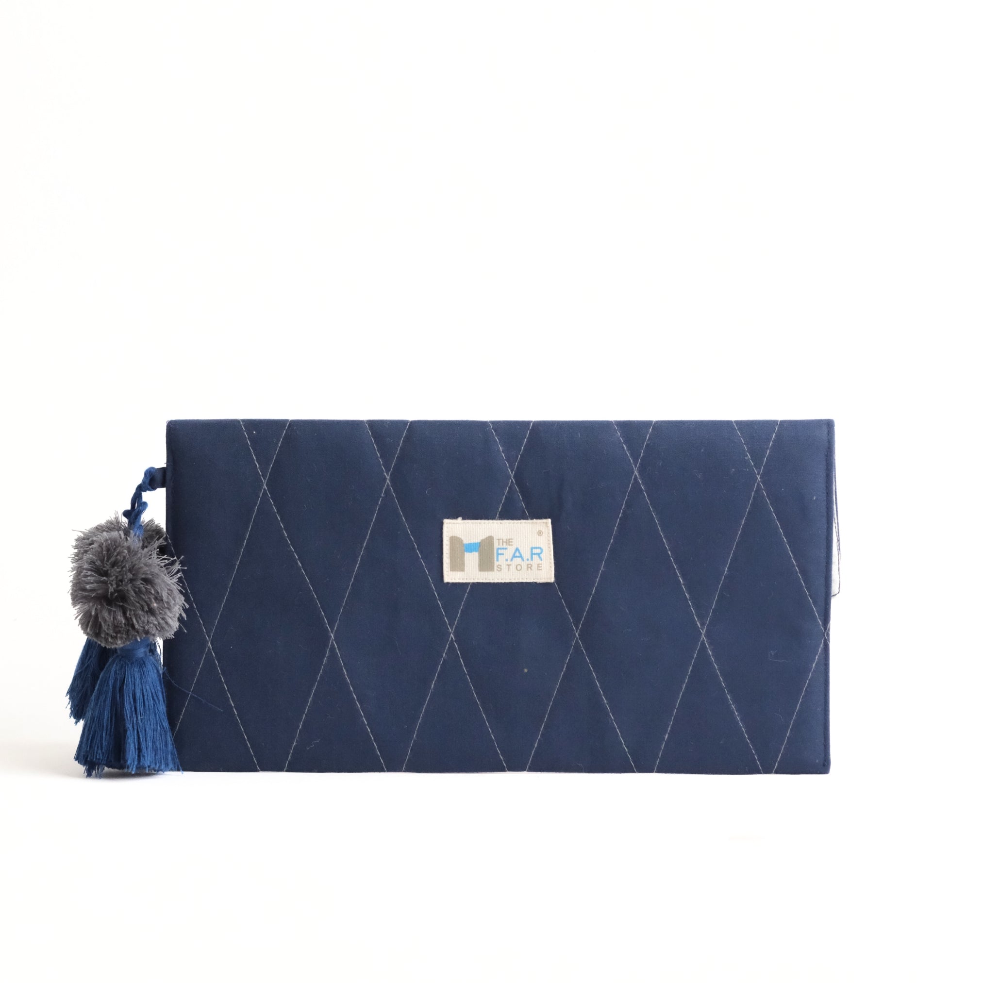 Gond Folk Monkey - Blue Pencil Pouch