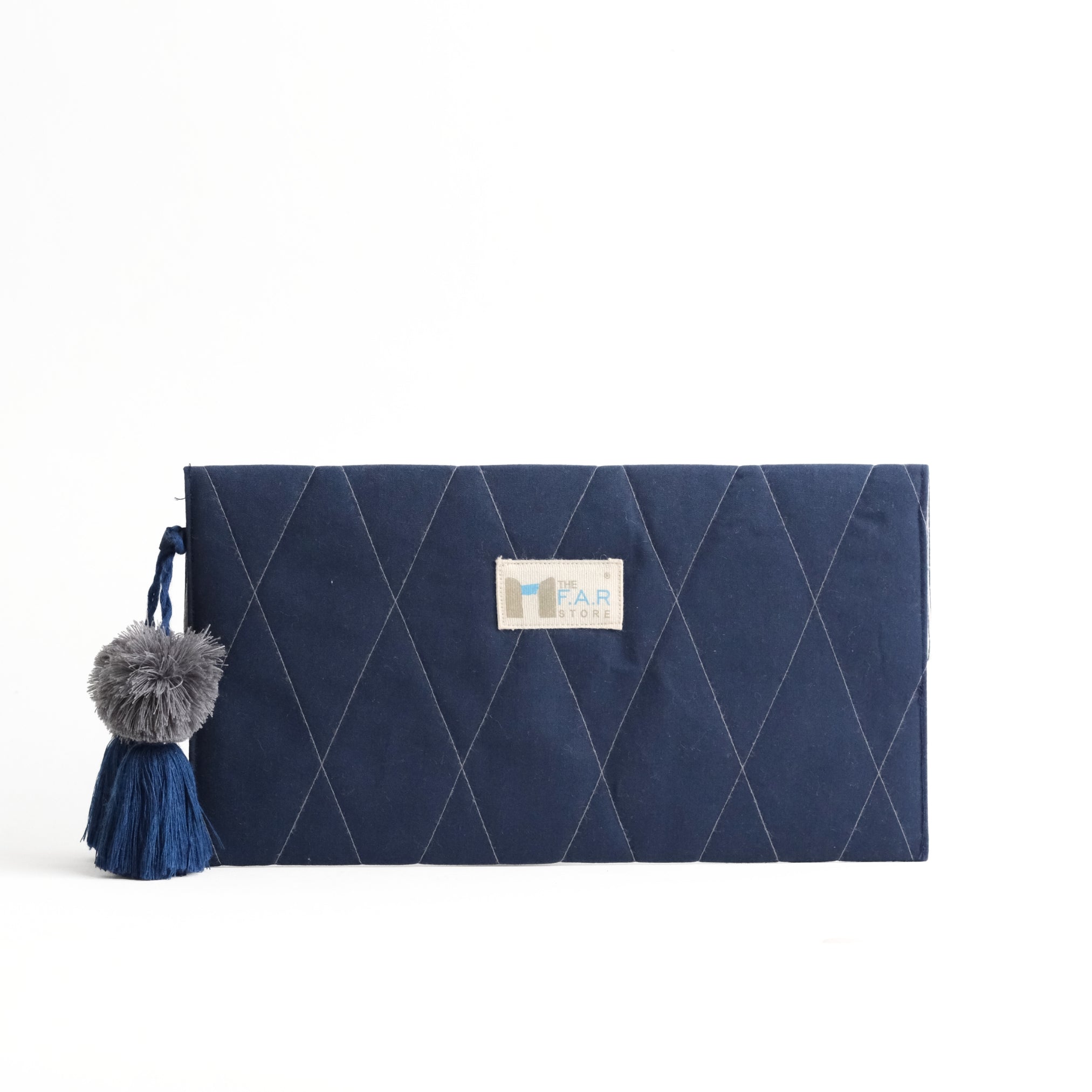 Gond Folk Elephant - Blue Pencil Pouch