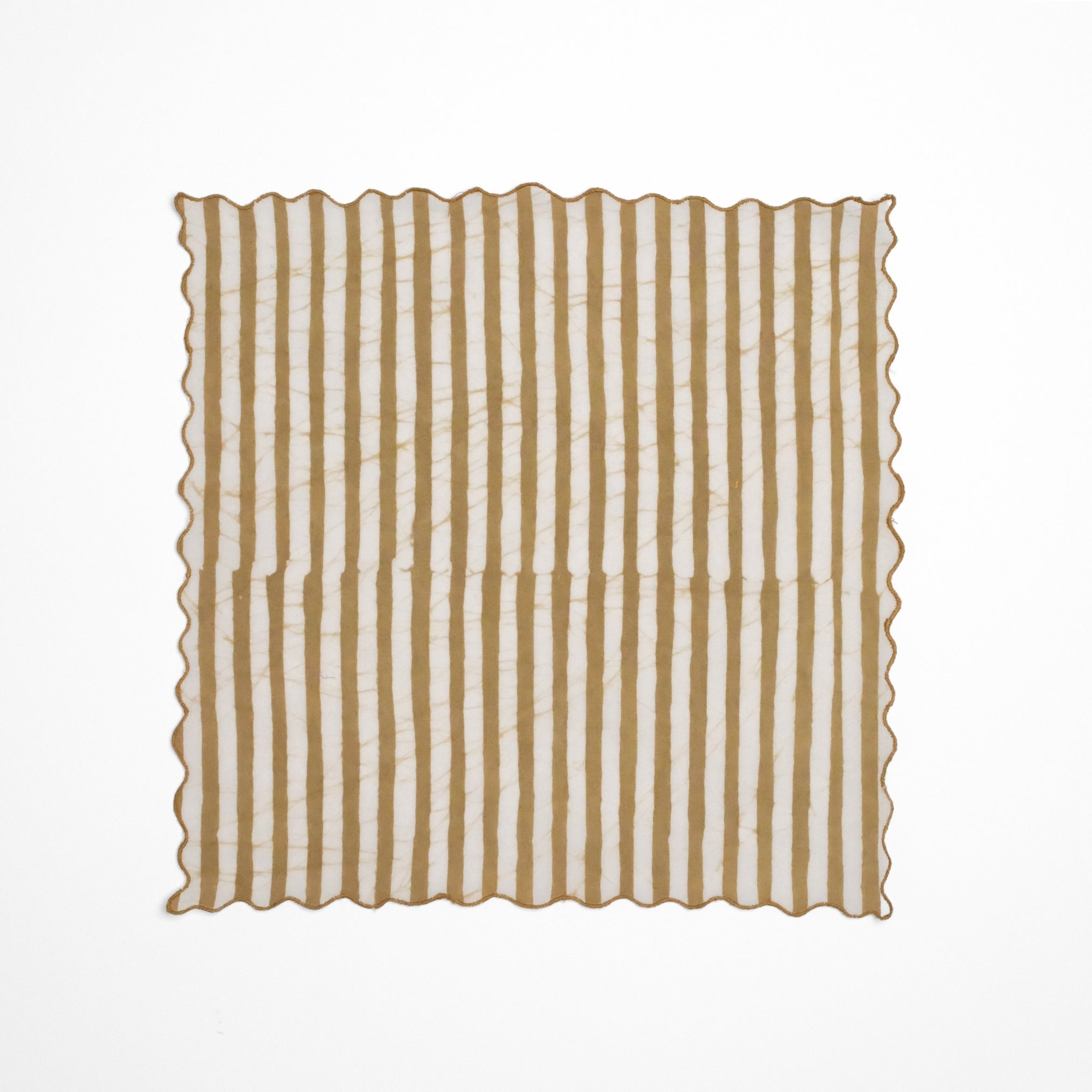 Set of 6 - Stripes Khakee Cocktail Napkins