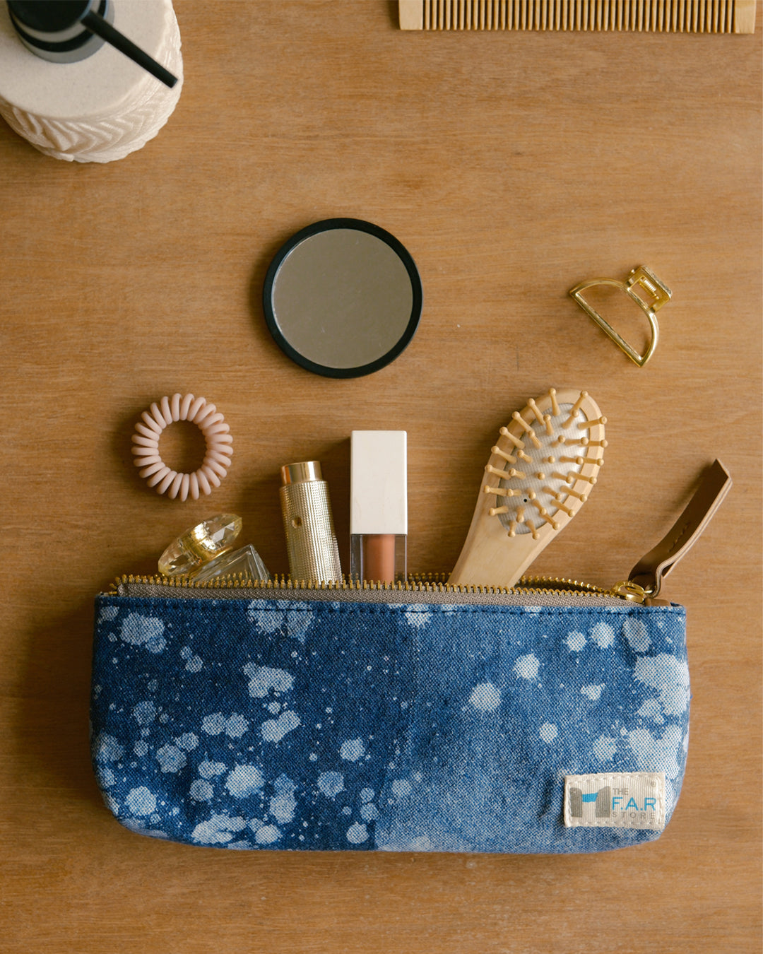 Denim Stipples 4-in-1 Travel Pack