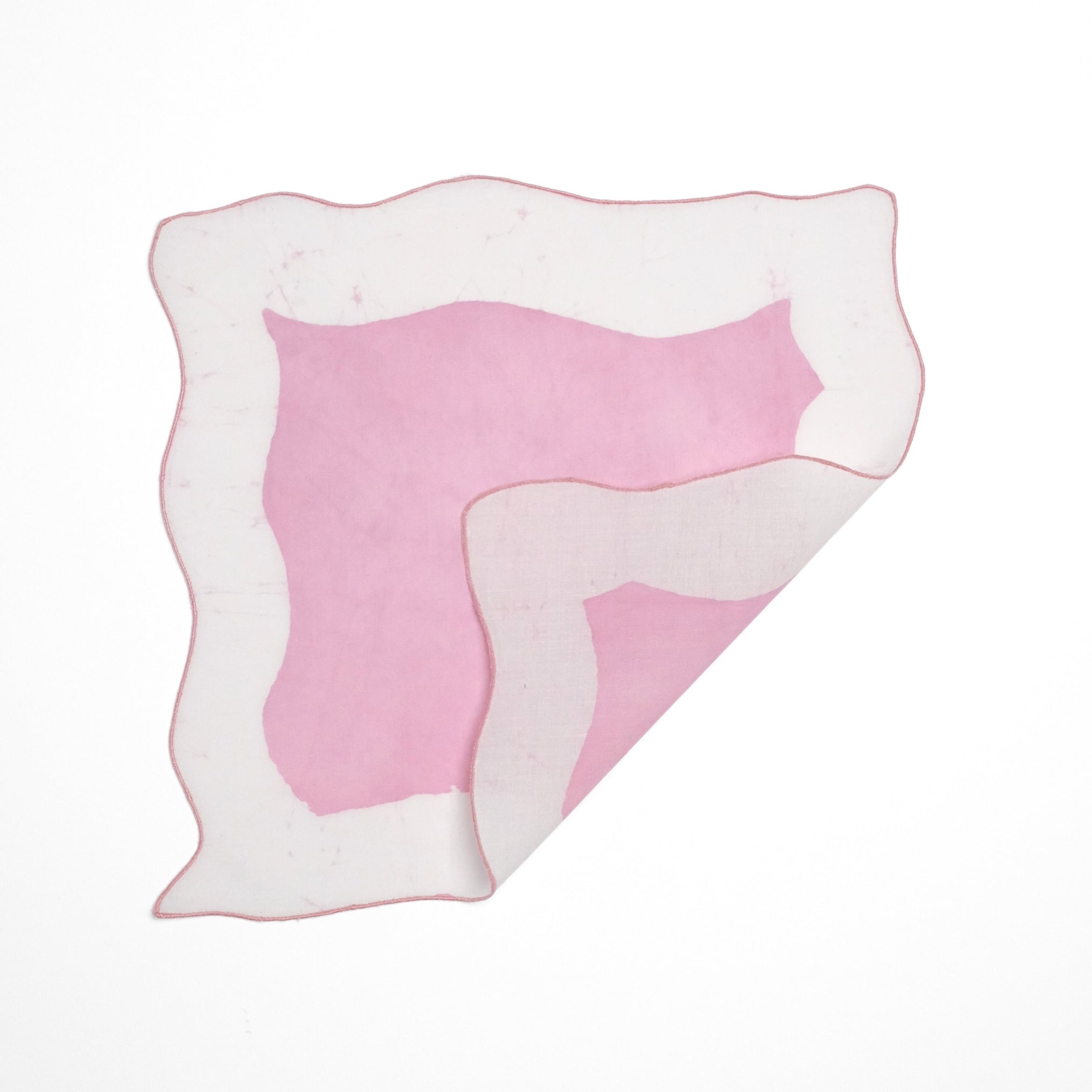 Set of 6 - Waves Baby Pink Cocktail Napkins