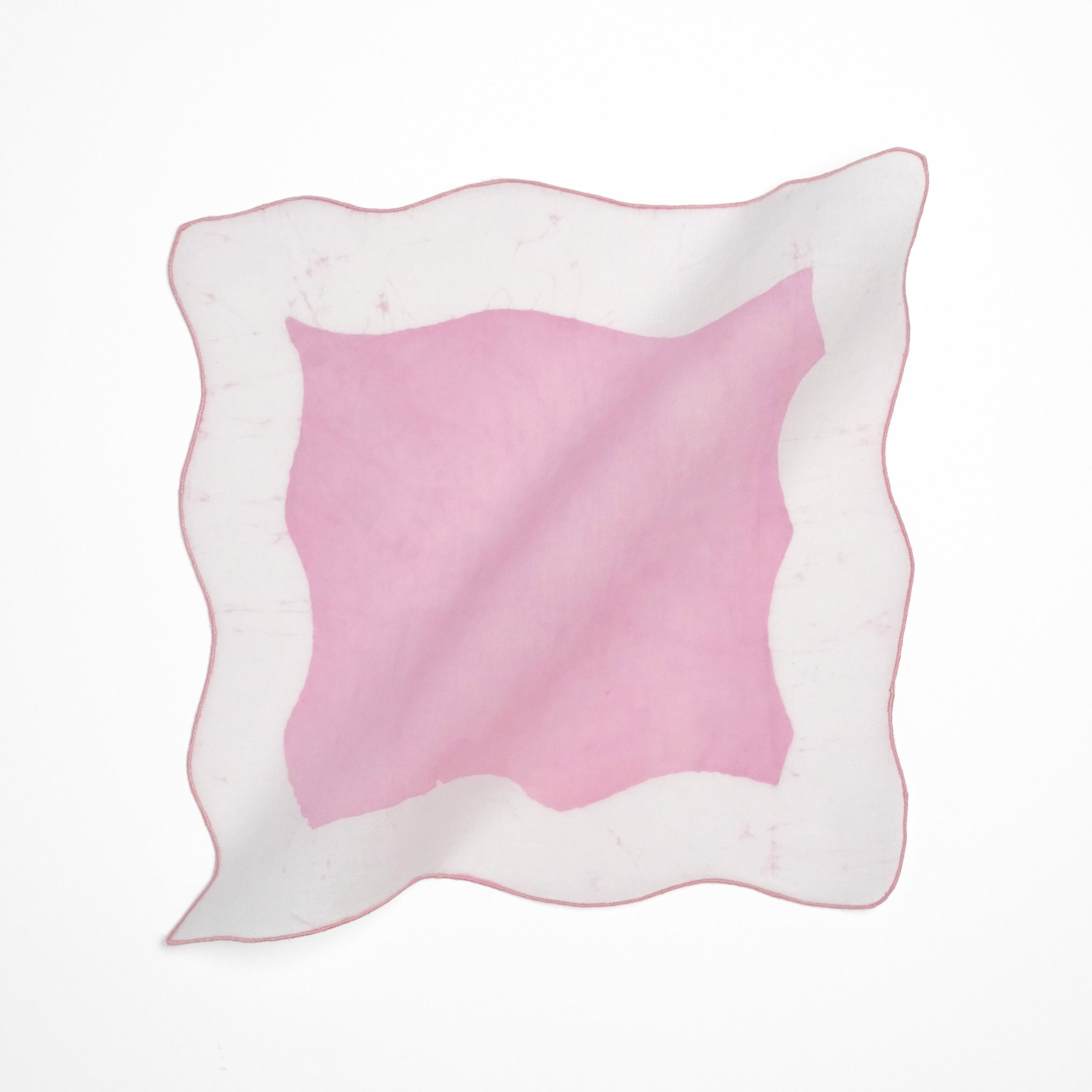 Set of 6 - Waves Baby Pink Cocktail Napkins