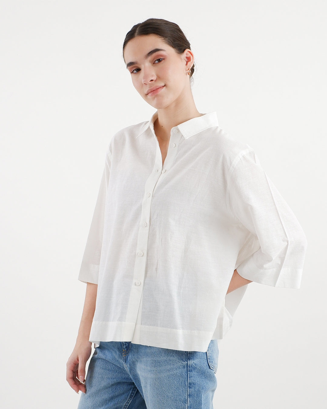 Mitti Rust Shibori Handloom Cotton Shirt