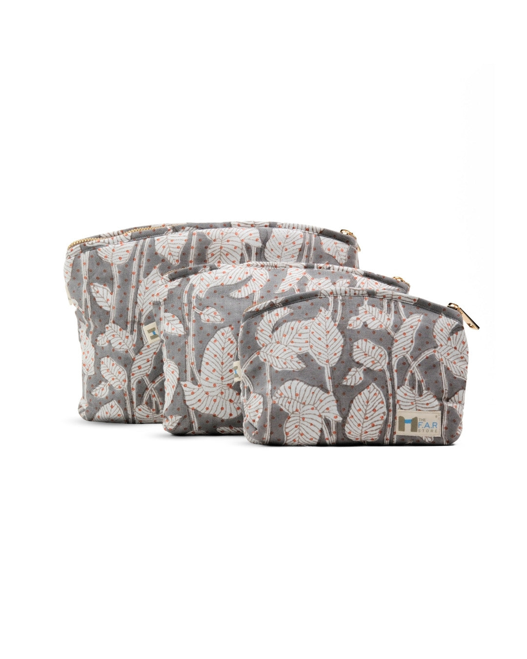 Set of 3 - Nature's Canvas Grey Utility Pouch