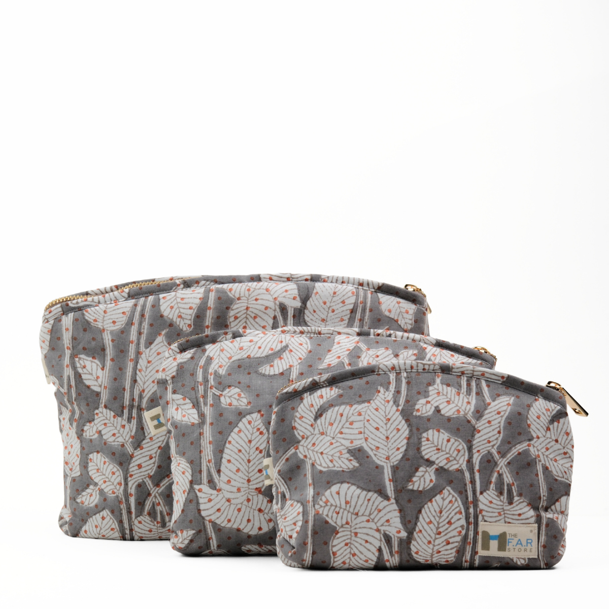 Set of 3 - Nature's Canvas Grey Utility Pouch