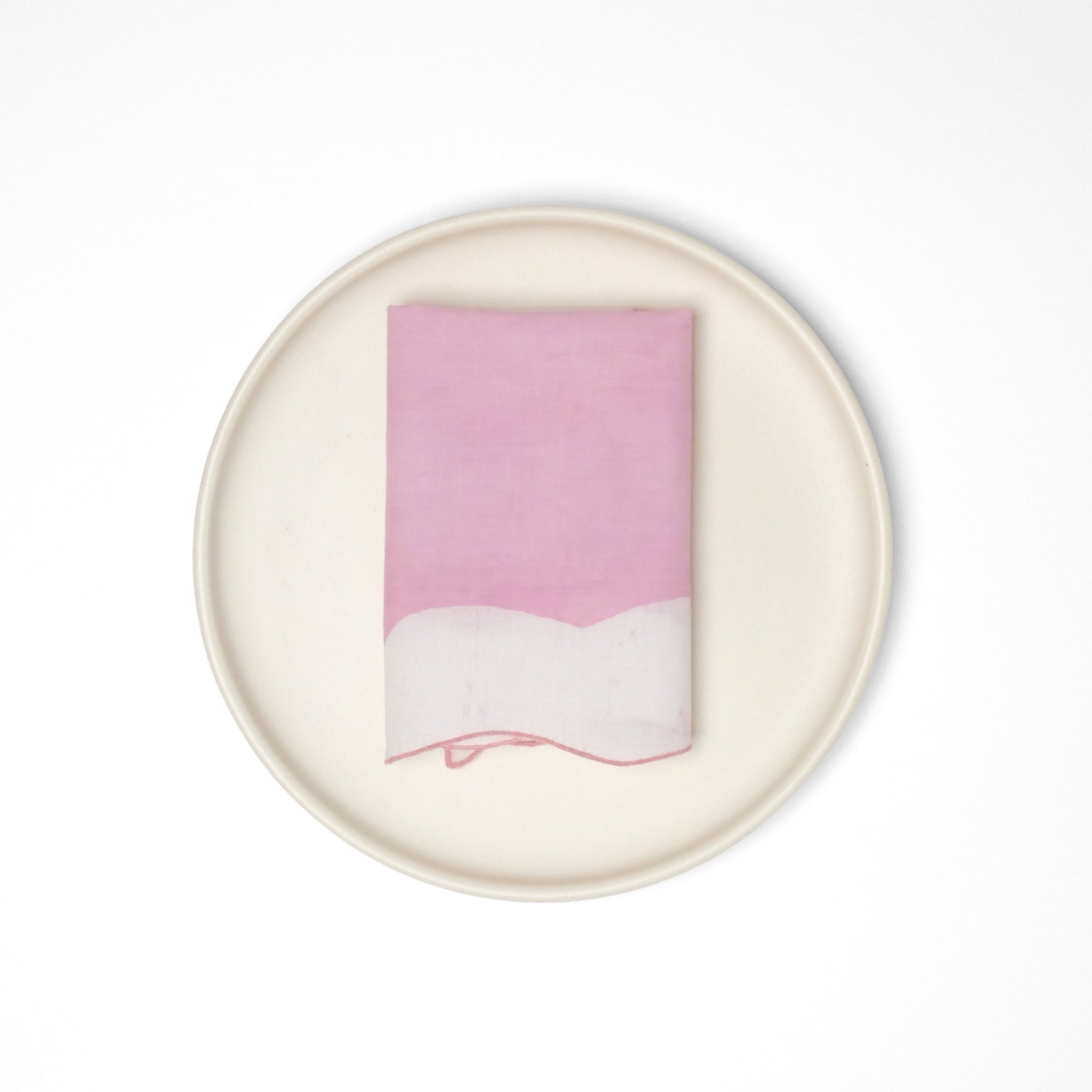 Set of 6 - Waves Baby Pink Cocktail Napkins