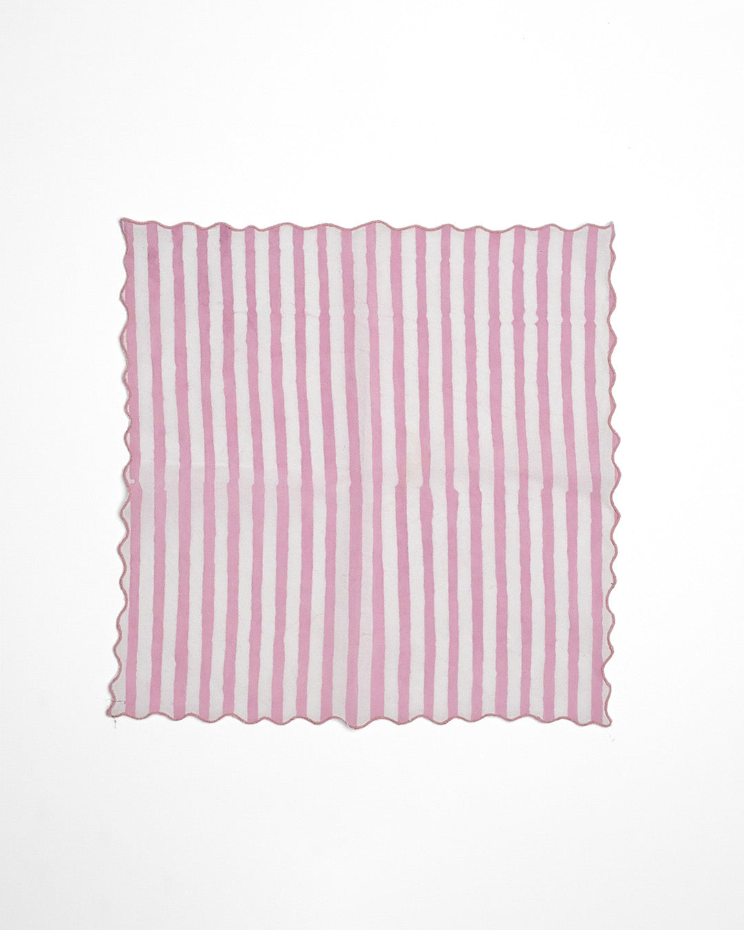 Set of 6 - Stripes Baby Pink Cocktail Napkins