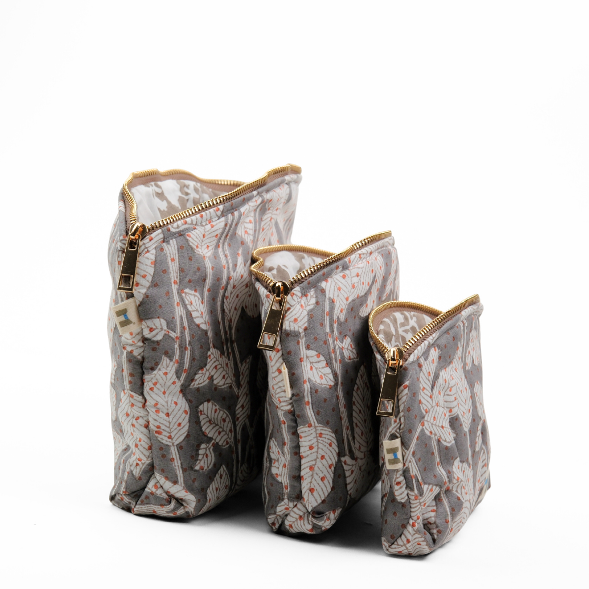 Set of 3 - Nature's Canvas Grey Utility Pouch