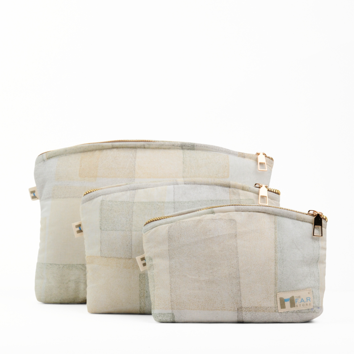 Set of 3 - Blockmetry Green Utility Pouch