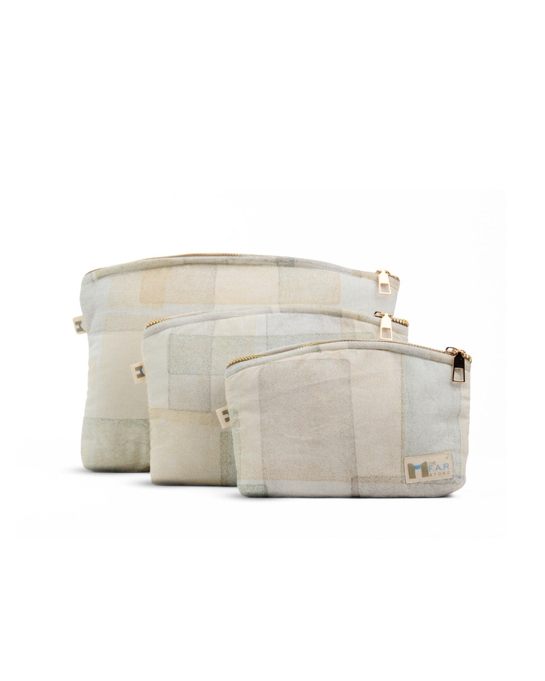 Set of 3 - Blockmetry Green Utility Pouch