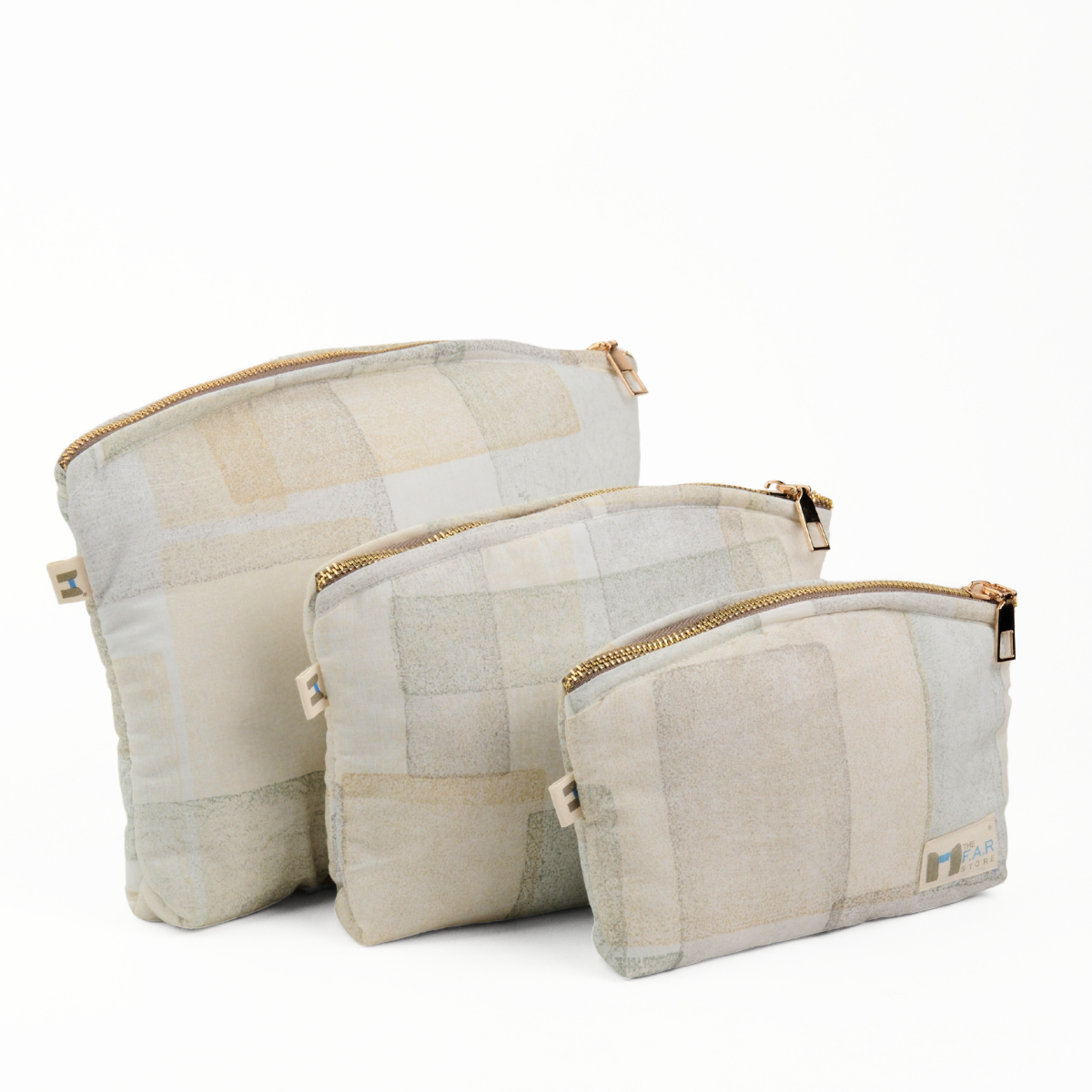 Set of 3 - Blockmetry Green Utility Pouch