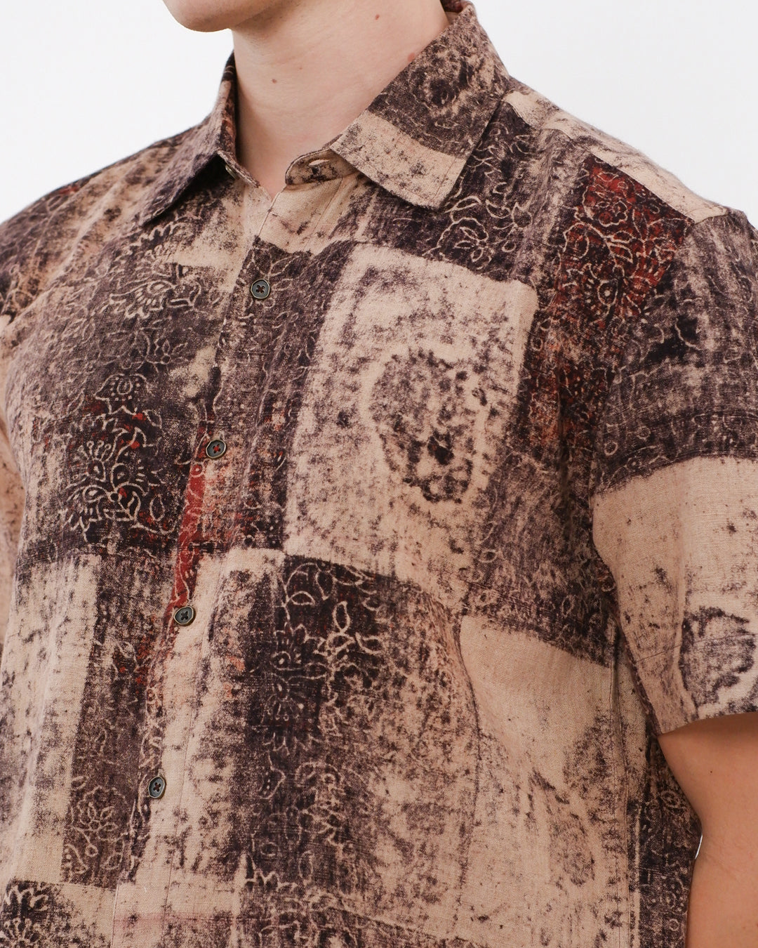 Ajrakh Imprint Short Sleeve Shirt