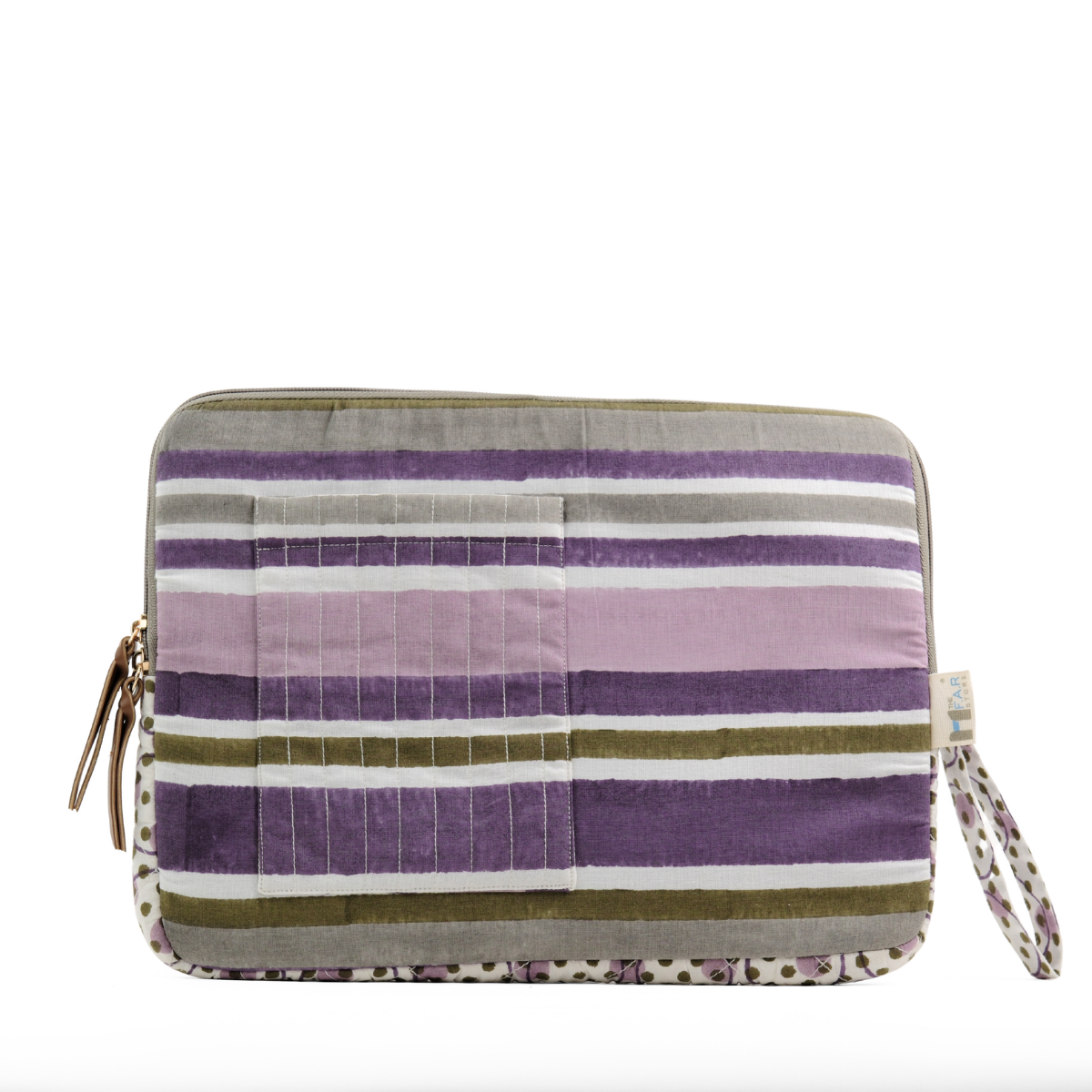 Barcode Purple Green - Laptop Sleeve