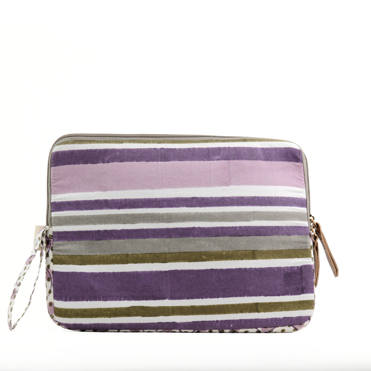 Barcode Purple Green - Laptop Sleeve