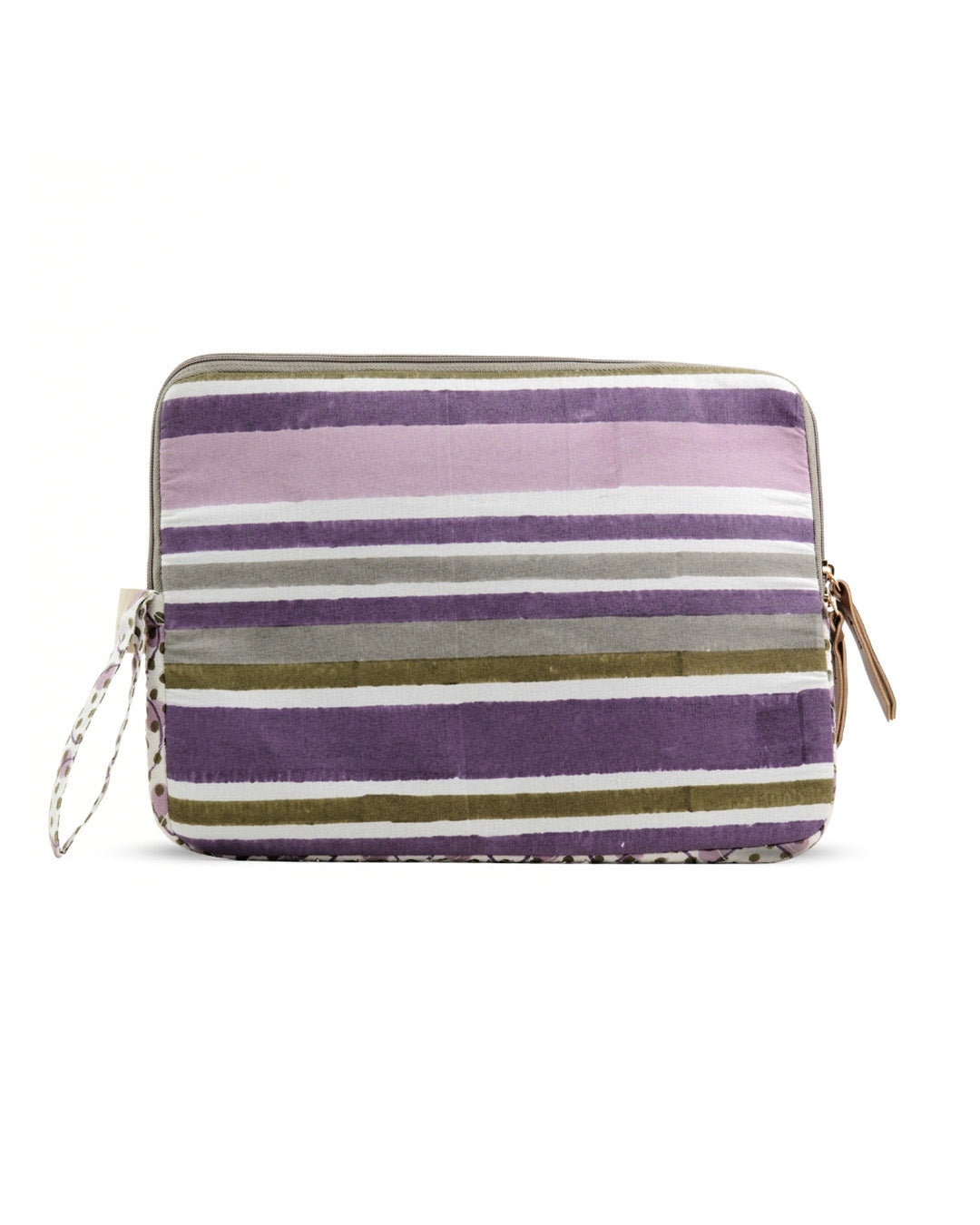 Barcode Purple Green - Laptop Sleeve