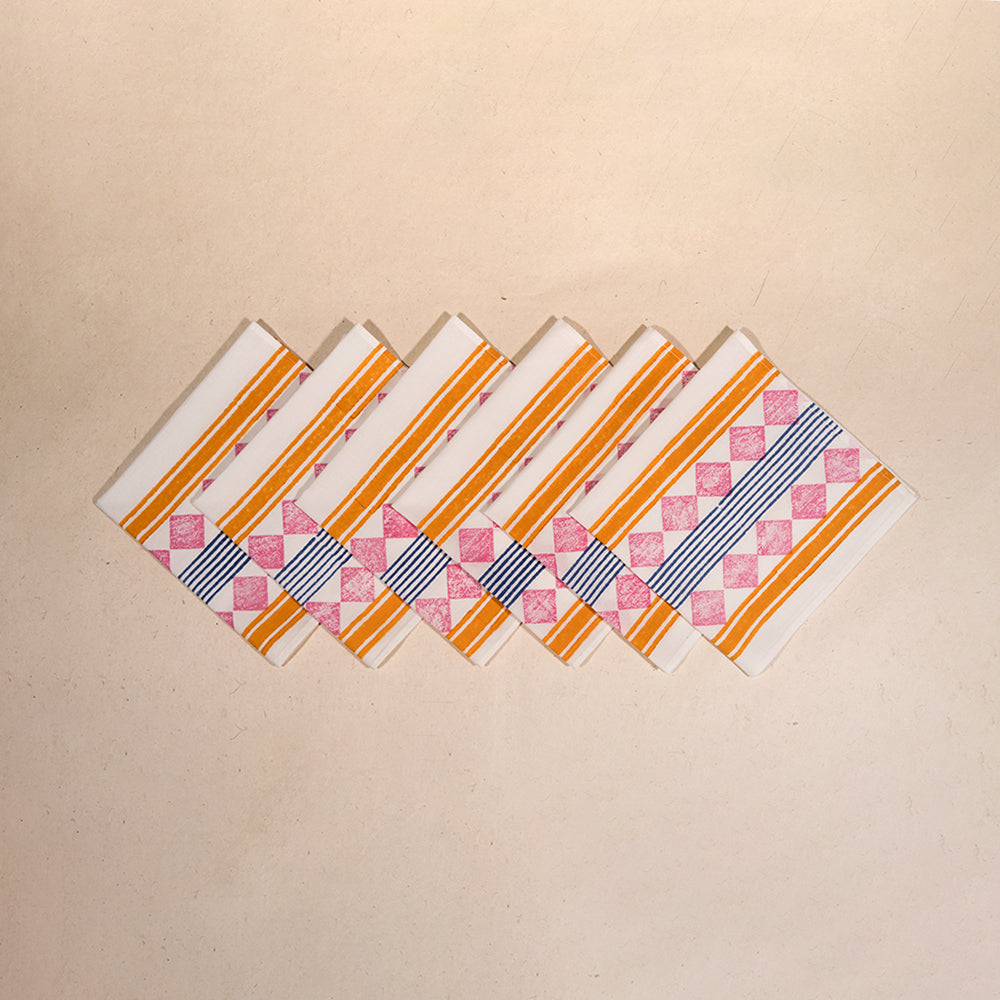 Abstract Angle - Table Napkins (Set of 6)