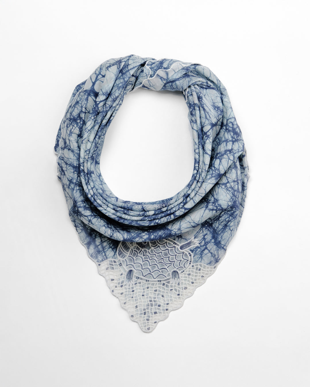 Azure Shell Cotton Scarf