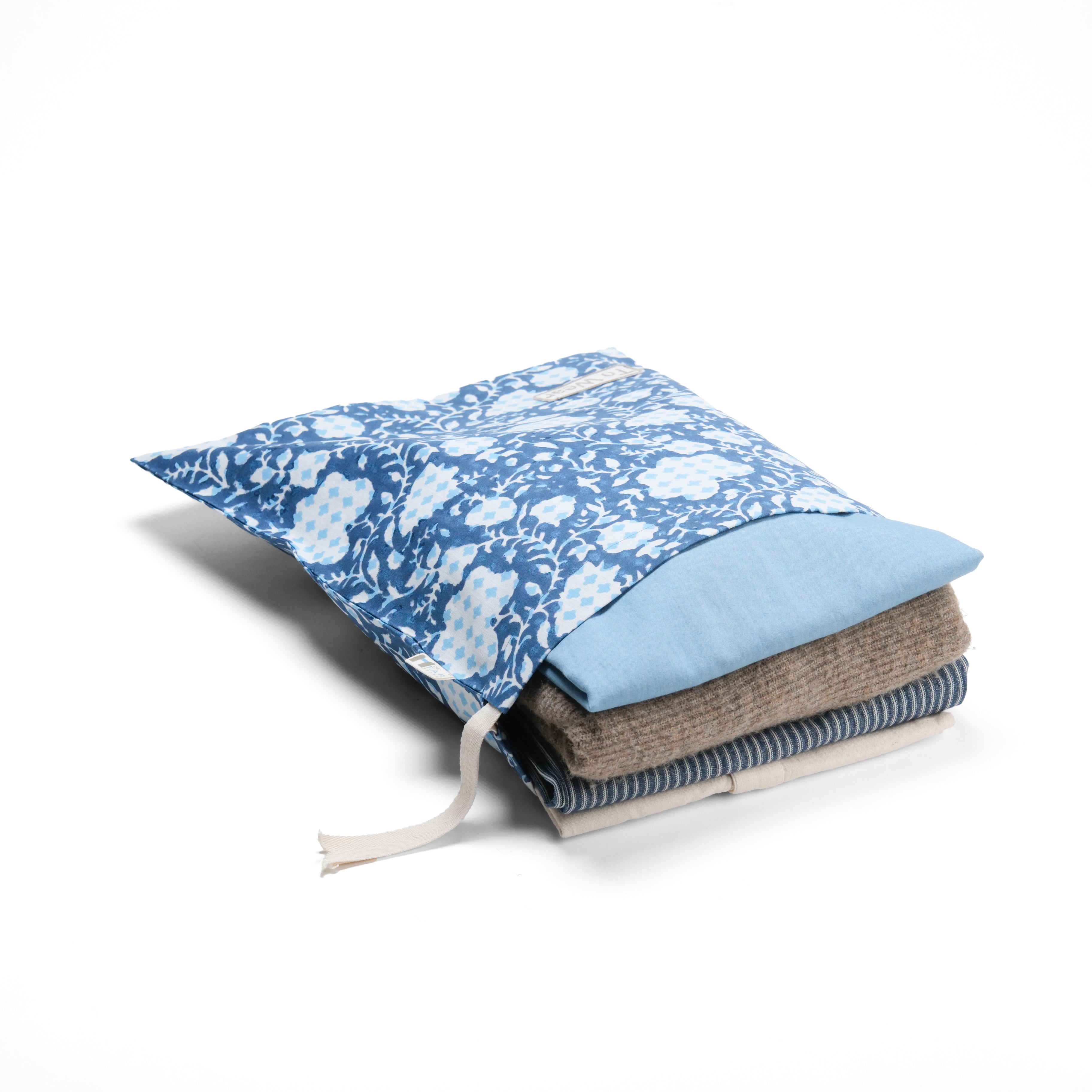 Set of 5 - Botanical Bliss Blue Travel Organiser