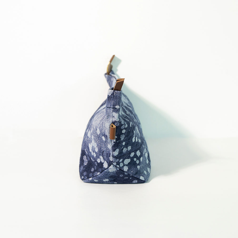 Denim Stipples - Travel Pouch (L)