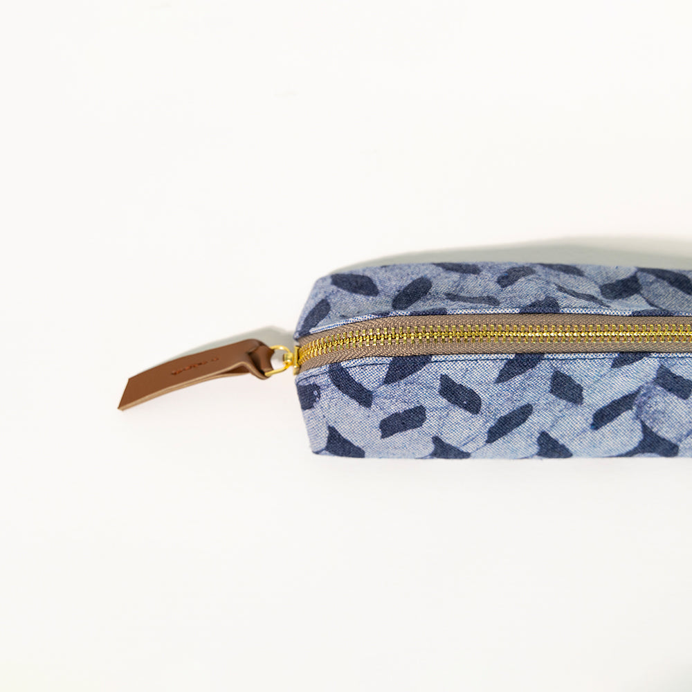 Denim Brick's - D Shape Pencil Pouch