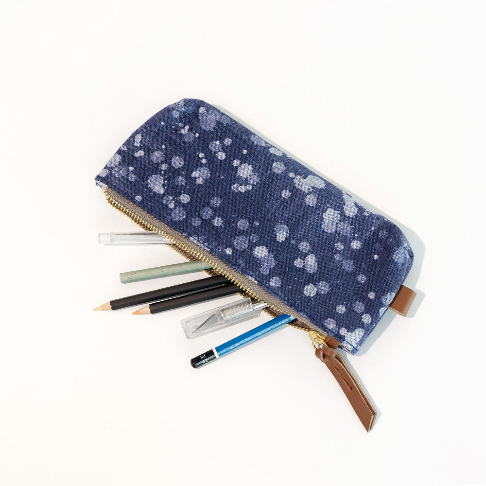 Denim Stipples - Stationery Pouch