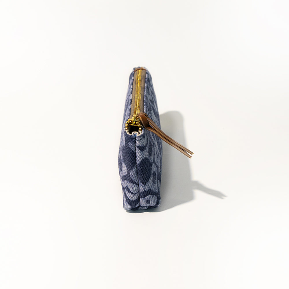 Stationery Pouch - Denim <br> (Geometric)