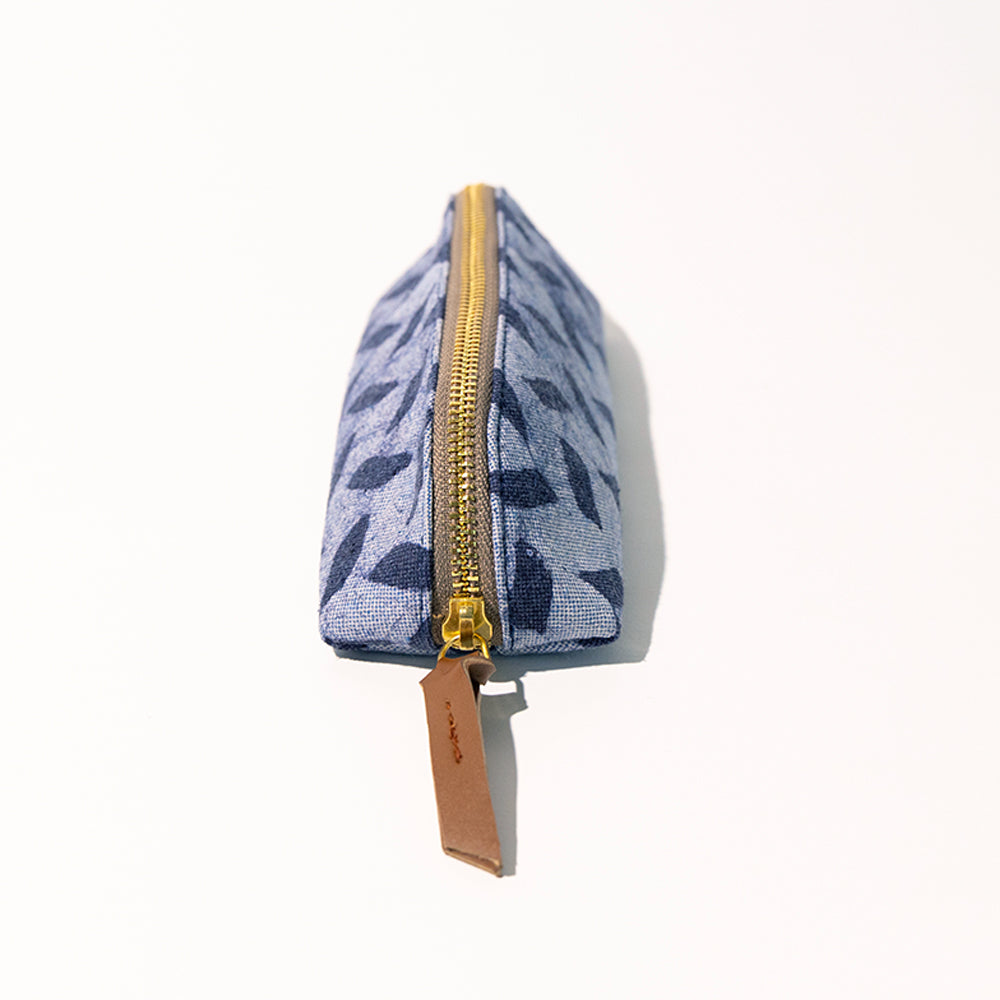 Denim Brick's - D Shape Pencil Pouch