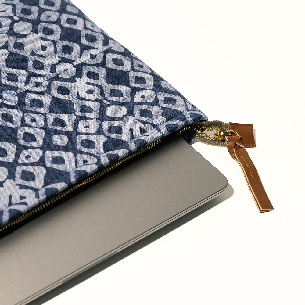 Denim Geometric - Laptop Sleeve