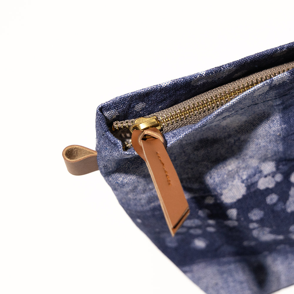 Denim Stipples - Travel Pouch (S)