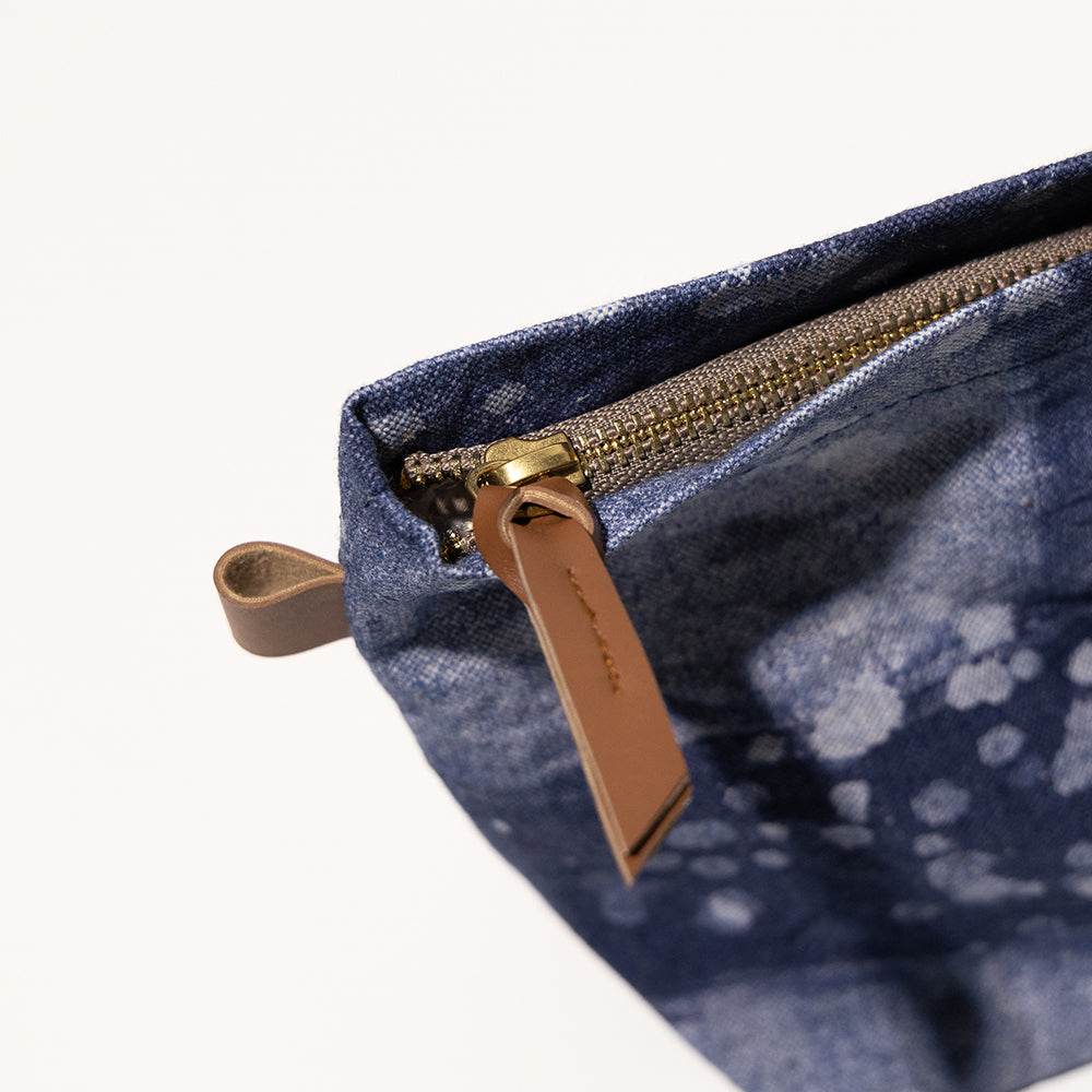 Denim Stipples - Travel Pouch (L)