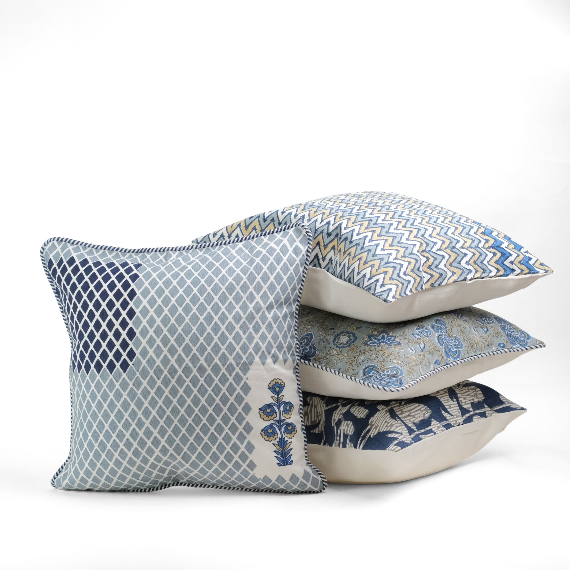 Nature's Canvas - Grey Diamond Cushion Cover